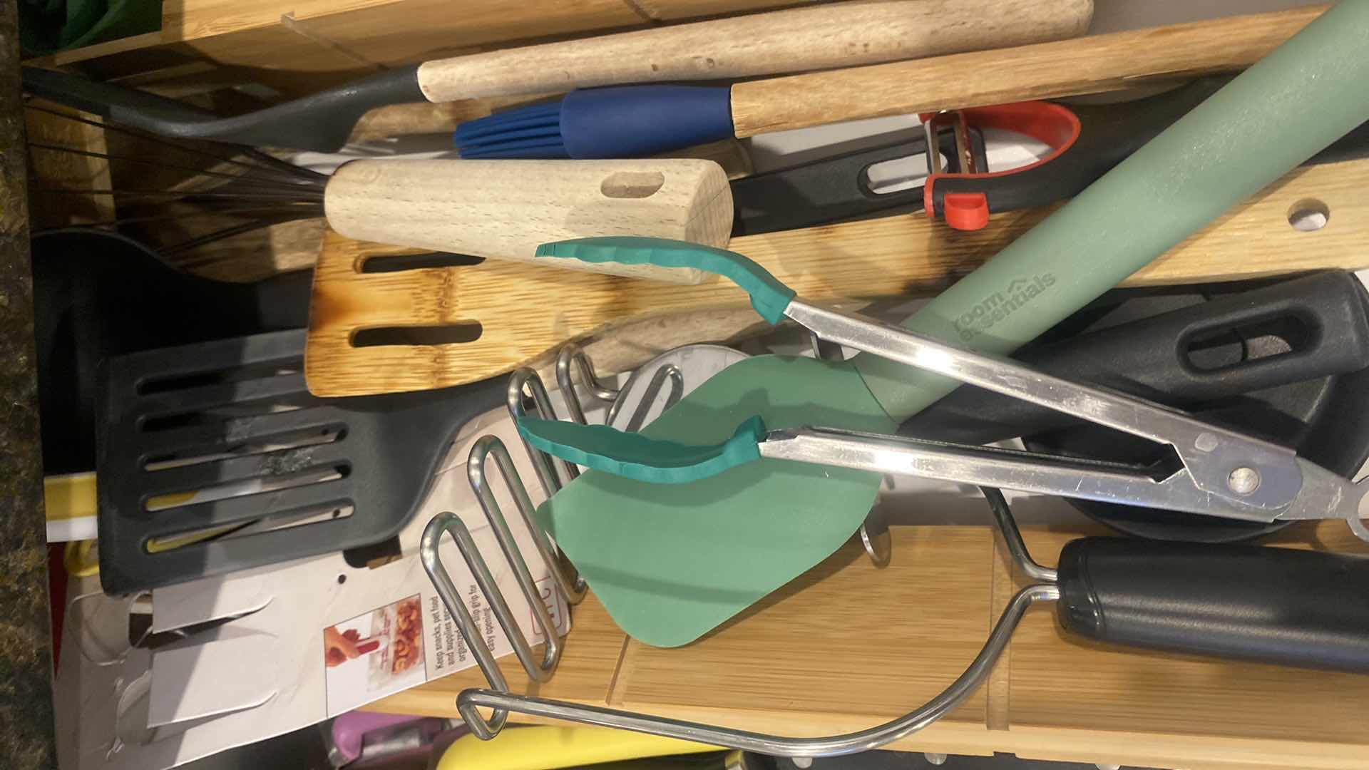 Photo 1 of CONTENTS OF KITCHEN CABINET COOKING TOOLS & LINENS