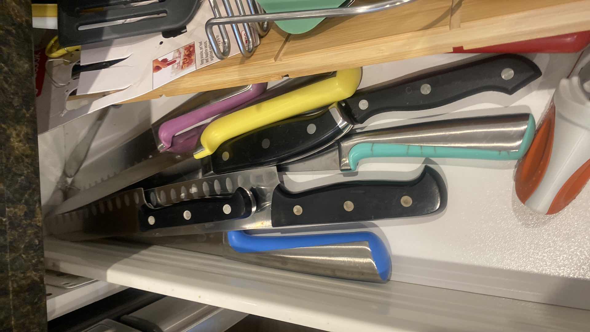 Photo 1 of CONTENTS OF KITCHEN CABINET COOKING TOOLS & LINENS