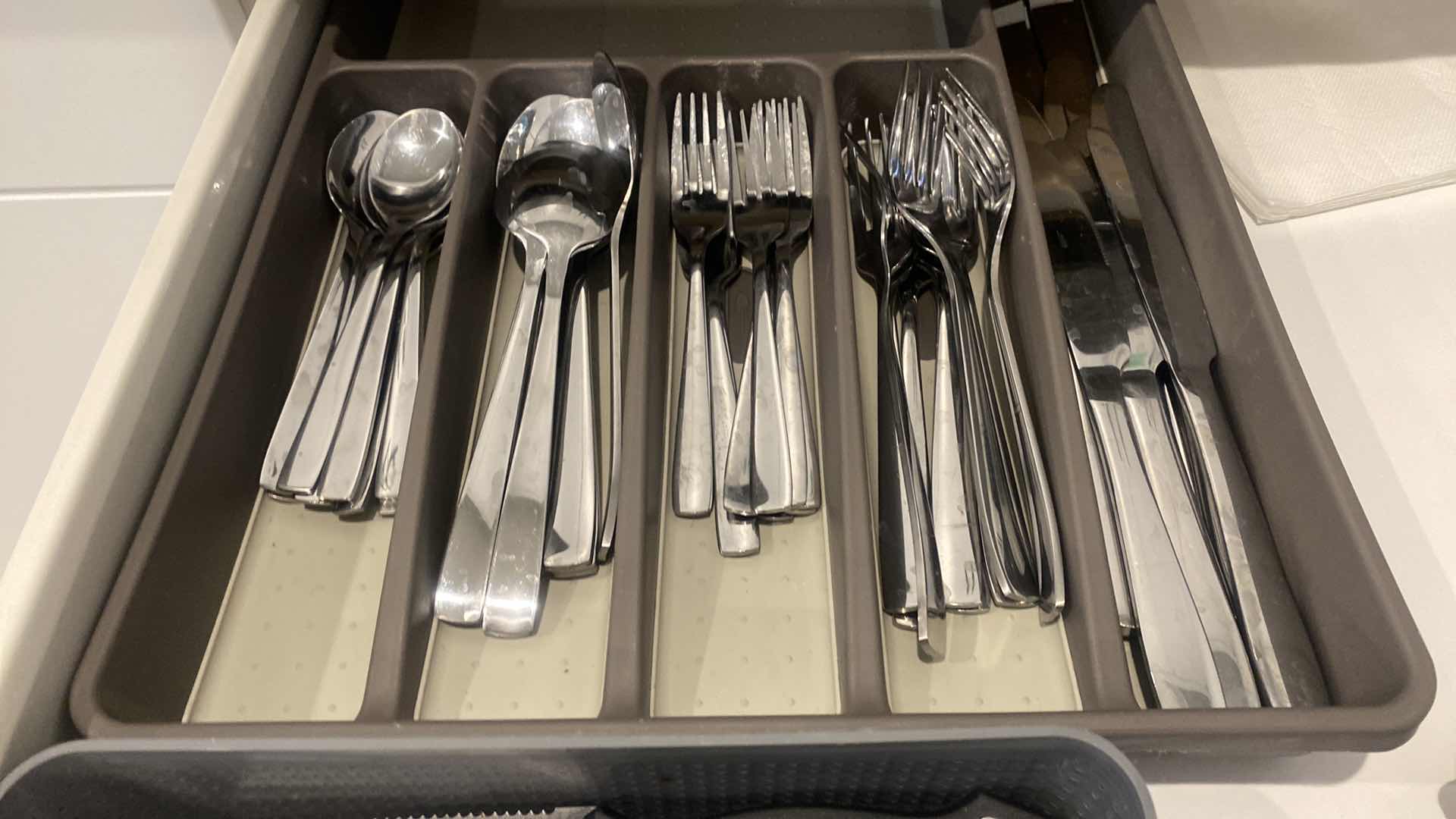 Photo 1 of CONTENTS OF KITCHEN CABINET SILVERWARE