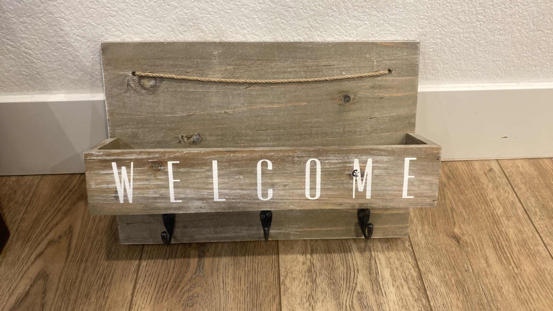 Photo 1 of FRAMED CANVAS WINE ARTWORK 18” x 24” & WELCOME KEY / MAIL HOLDER