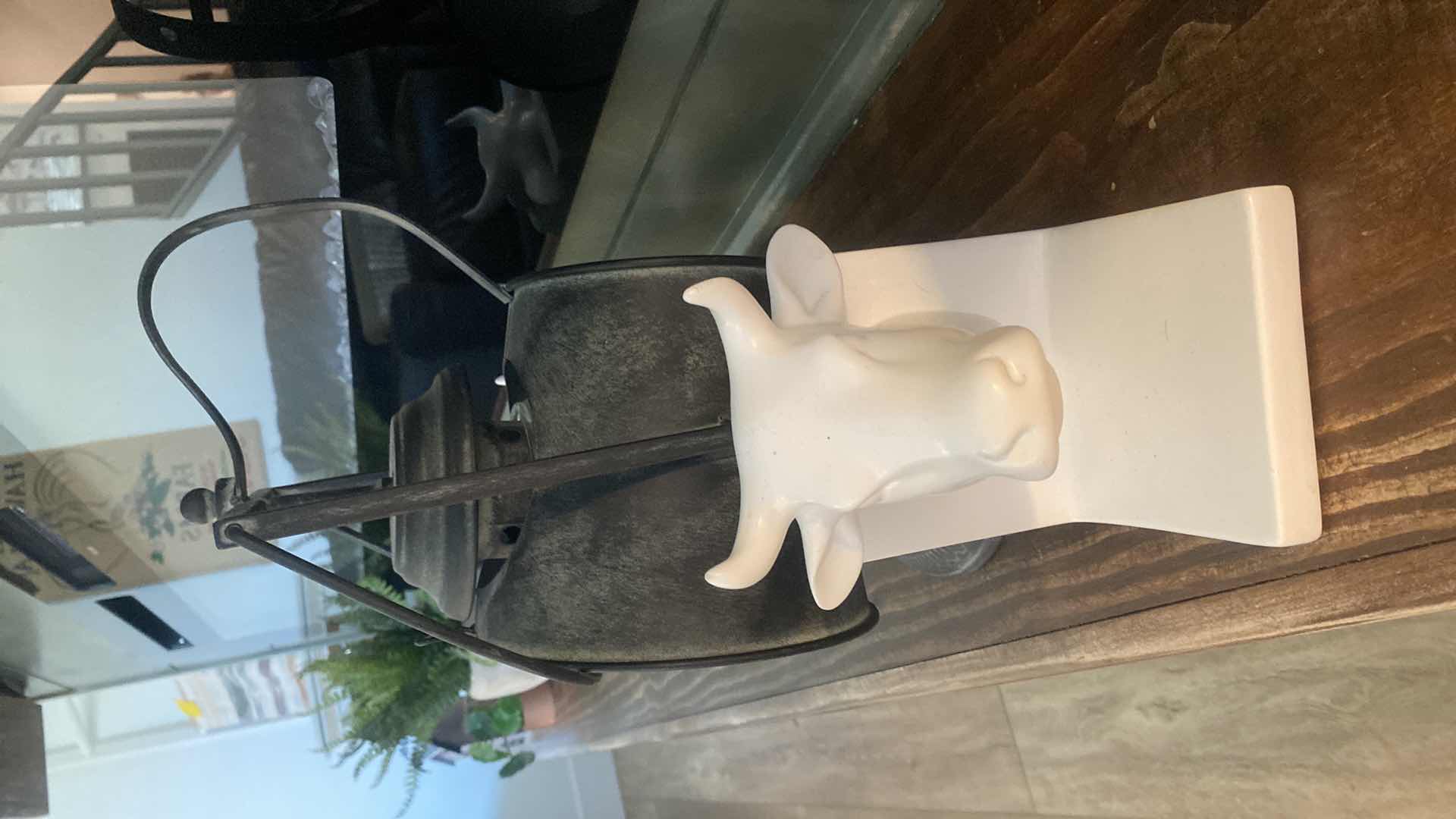 Photo 1 of FARMHOUSE DECOR - LANTERN & STEER BOOK ENDS