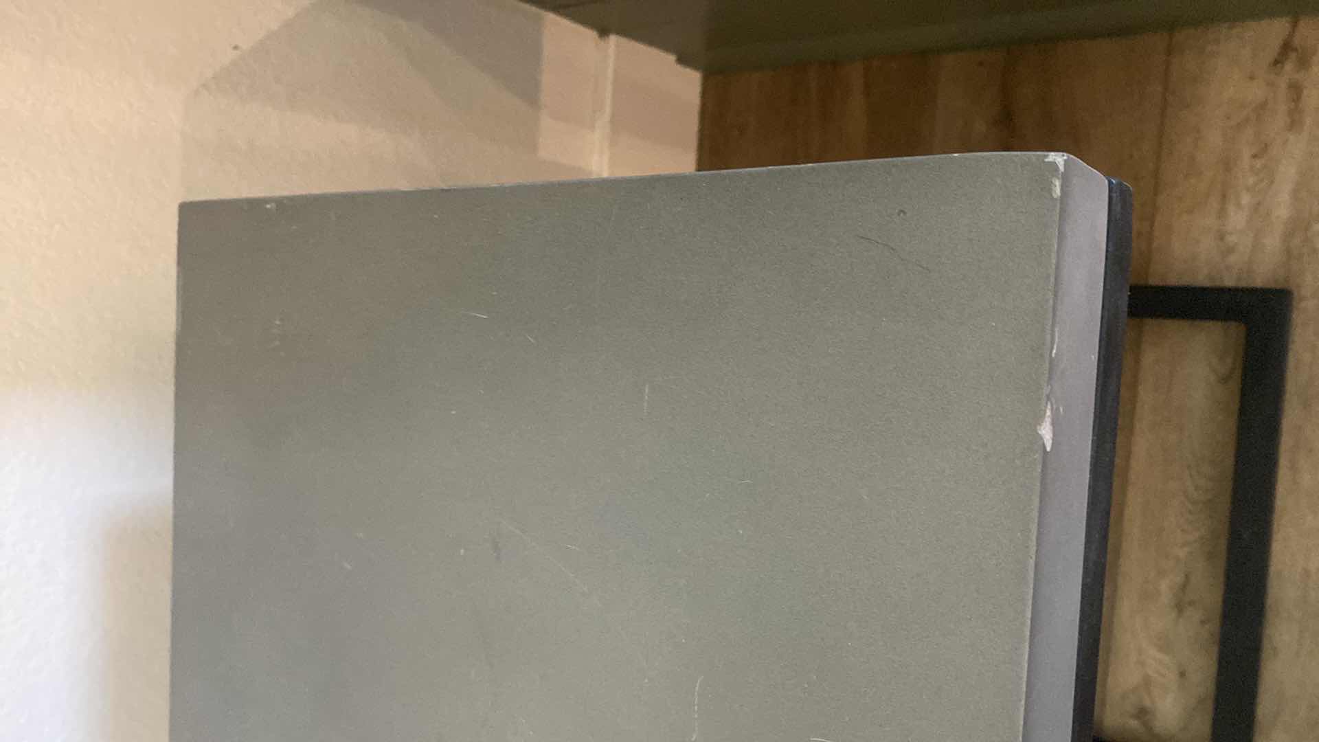Photo 1 of END TABLE WITH METAL & COVER TOP 15“ x 15“ x 24“