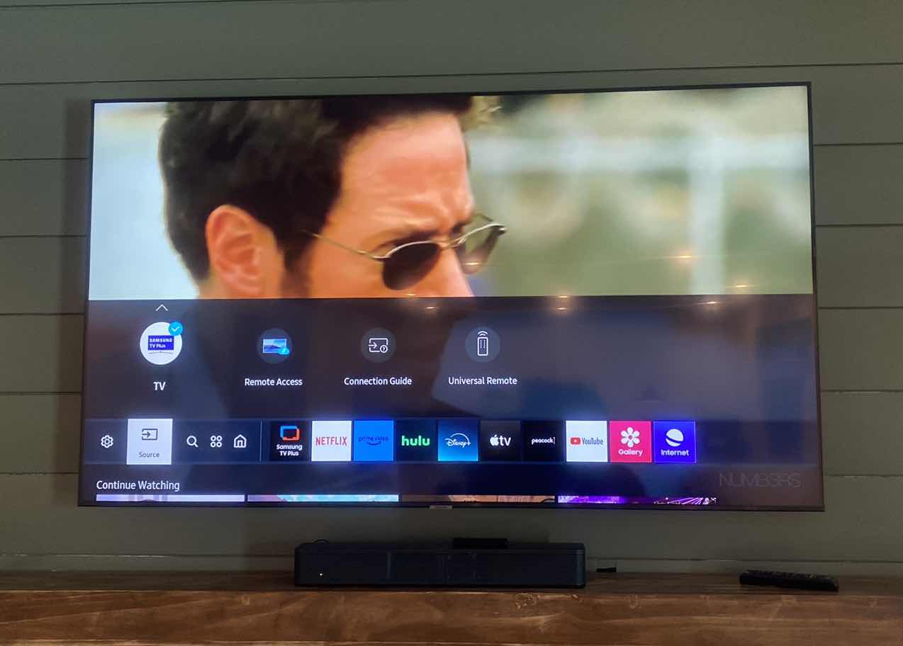 Photo 1 of SAMSUNG 65” SMART TV W REMOTE AND BASE SOUND BAR W. REMOTE