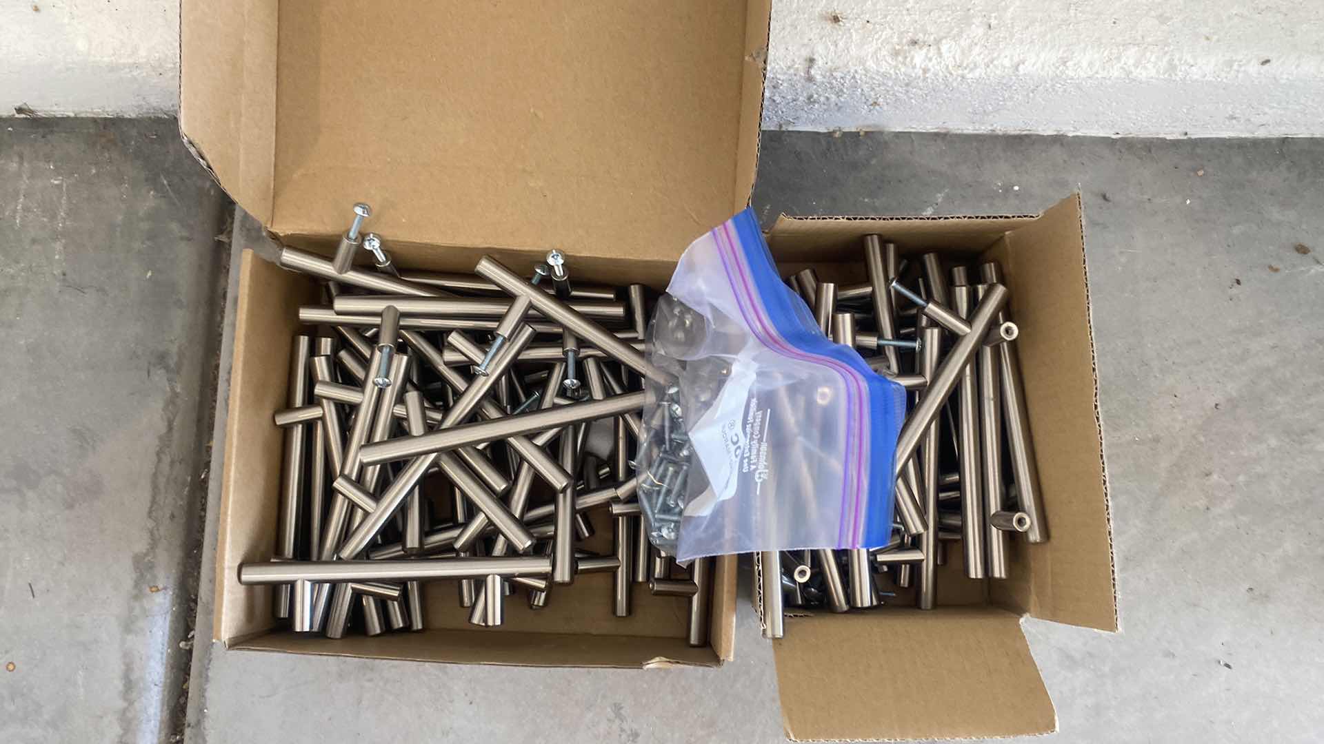 Photo 1 of 62 BRUSHED NICKEL 6 1/4” CABINET PULLS