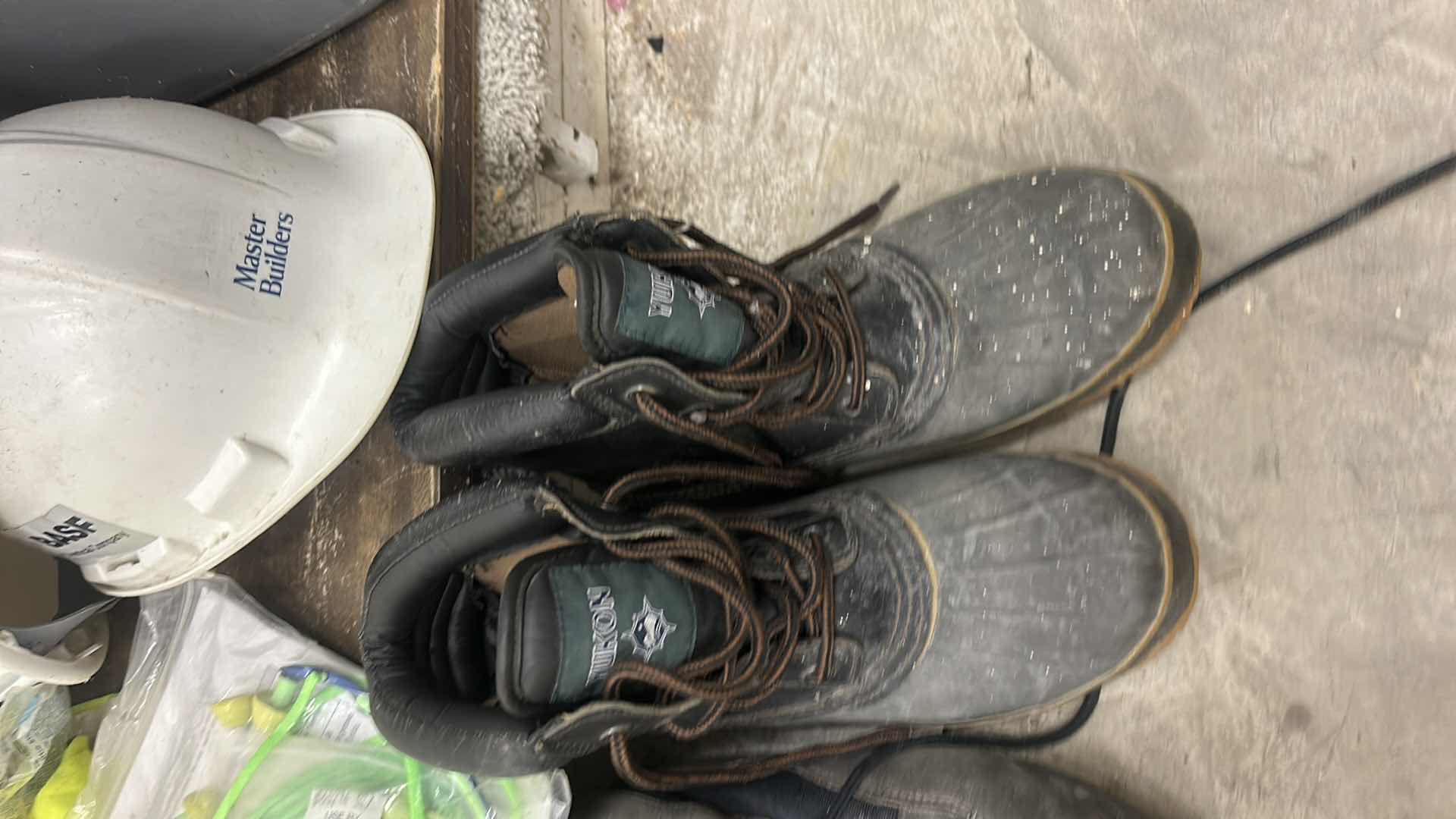 Photo 1 of CONSTRUCTION GEAR, SHOES AND BACKPACK SHOES SIZE 8 & 8.5