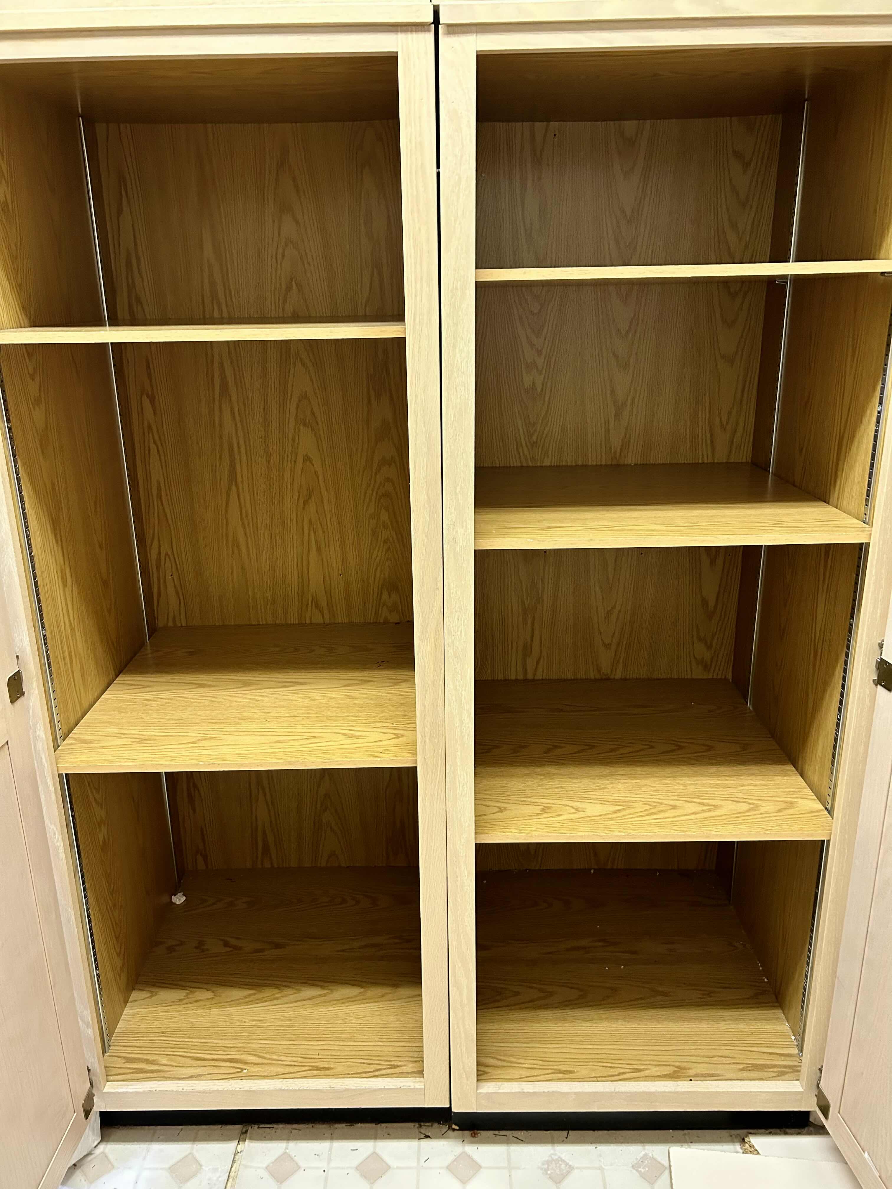 Photo 1 of LARGE LIGHT BROWN PANTRY/STORAGE ORGANIZATION 48”X25 H7’