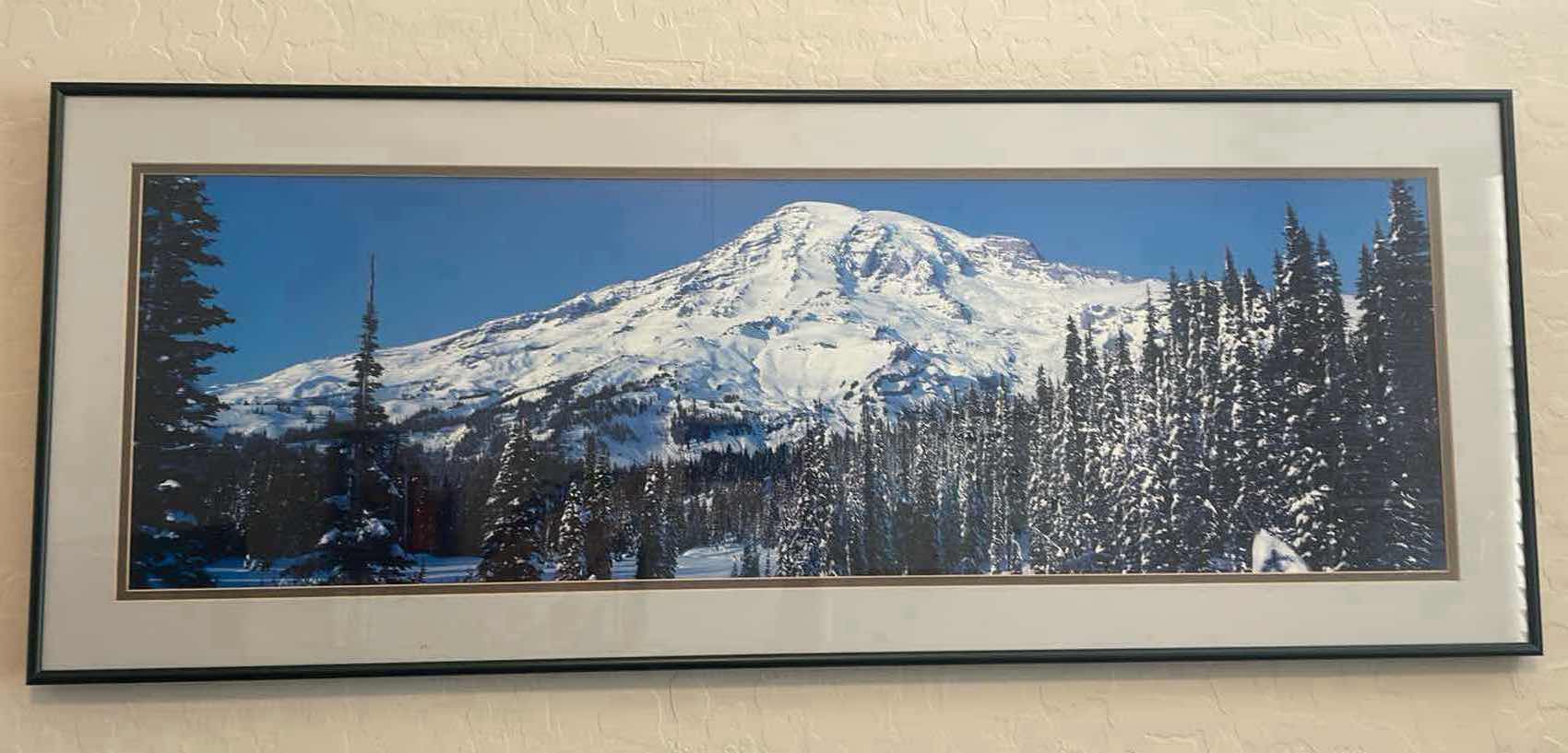 Photo 1 of FRAMED ARTWORK MOUNTAIN SCENE 39.5" x 15.5"