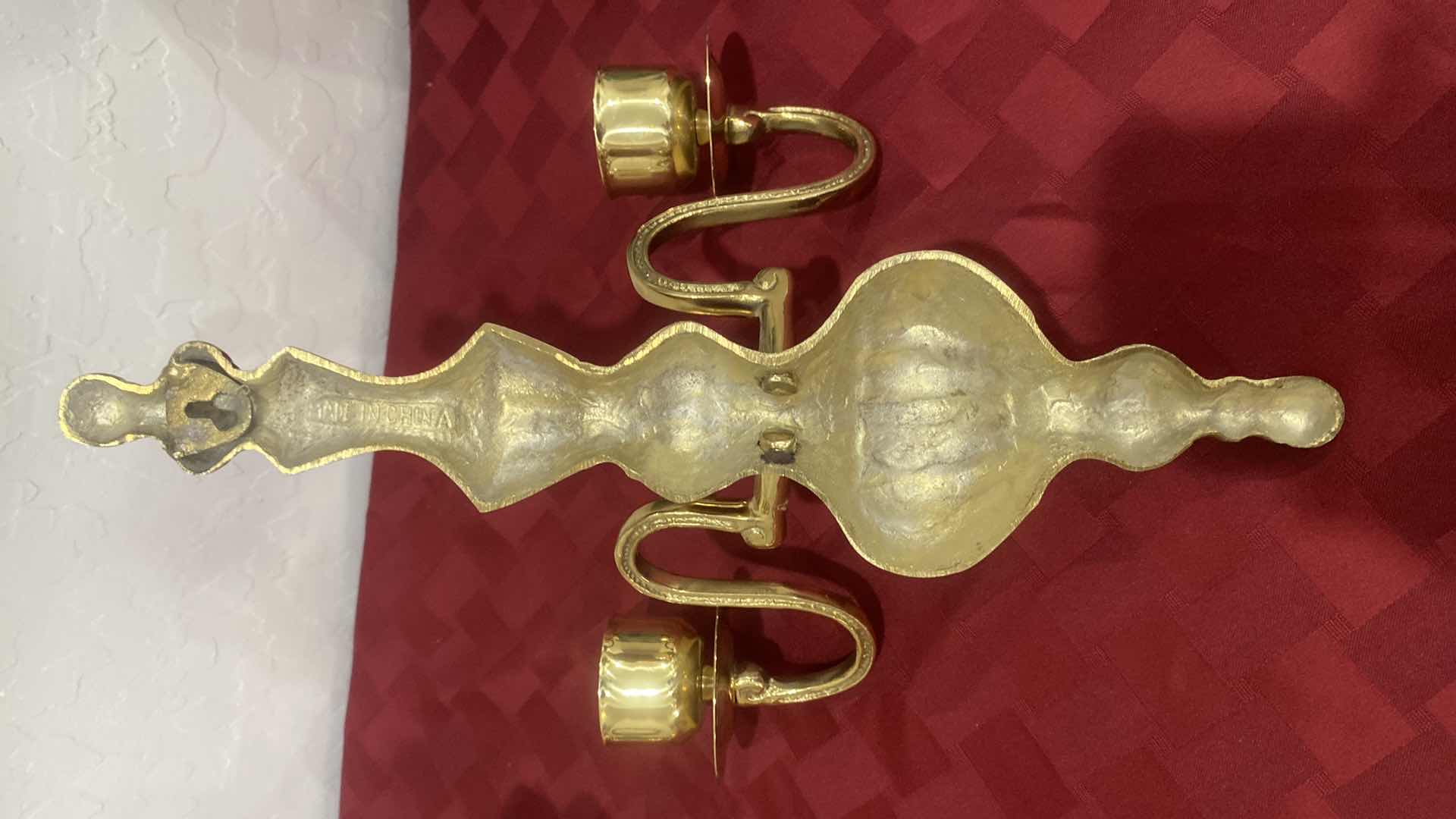 Photo 1 of 2-METAL WALL SCONCE CANDLE HOLDERS 11” x 14”