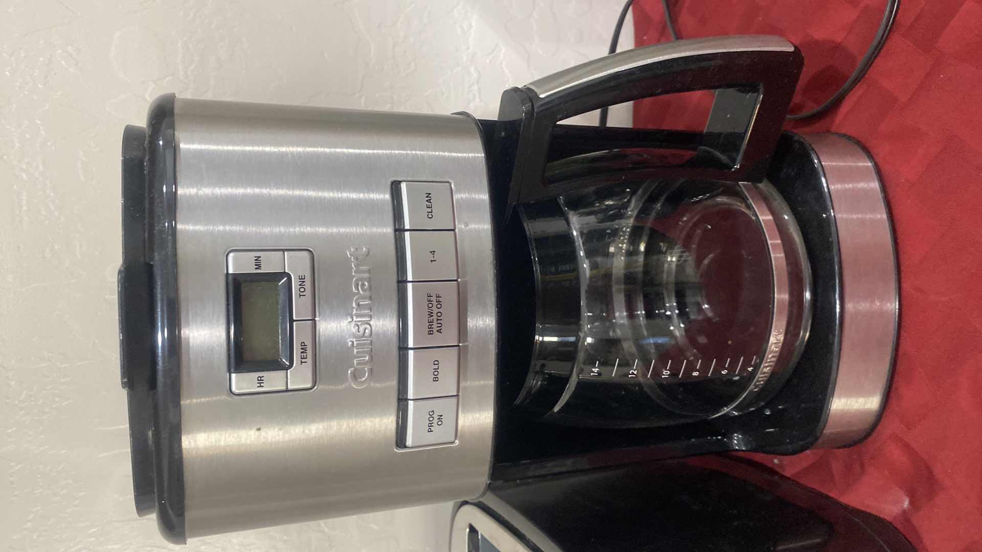 Photo 1 of SHELF IN SIDEBOARD - HAMILTON BEACH 4 SLICES TOASTER & CUISINART COFFEE MAKER