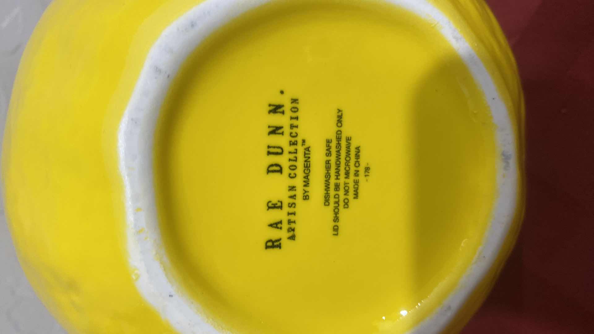 Photo 1 of RAE DUNN CERAMIC LEMON COOKIE JAR H7”