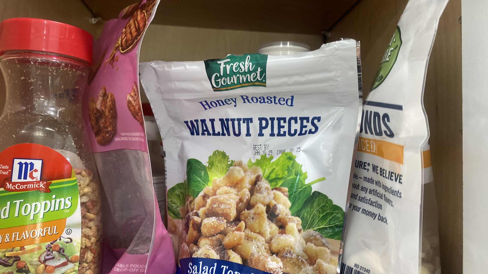 Photo 1 of CONTENTS KITCHEN CABINET - COFFEE FILTERS CRYSTAL LIGHT SPICES