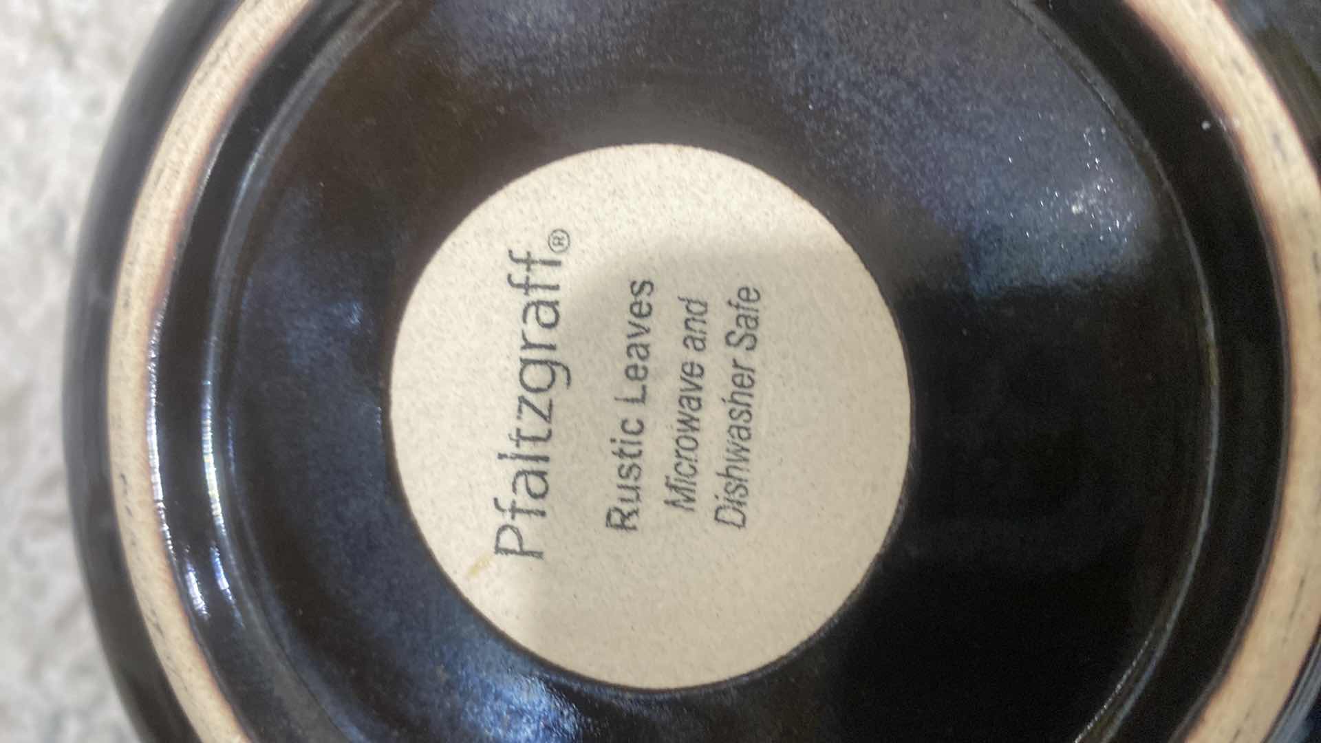 Photo 2 of CONTENTS KITCHEN CABINET - 44 PIECES PFALTZGRAFF RUSTIC LEAVES DISHES