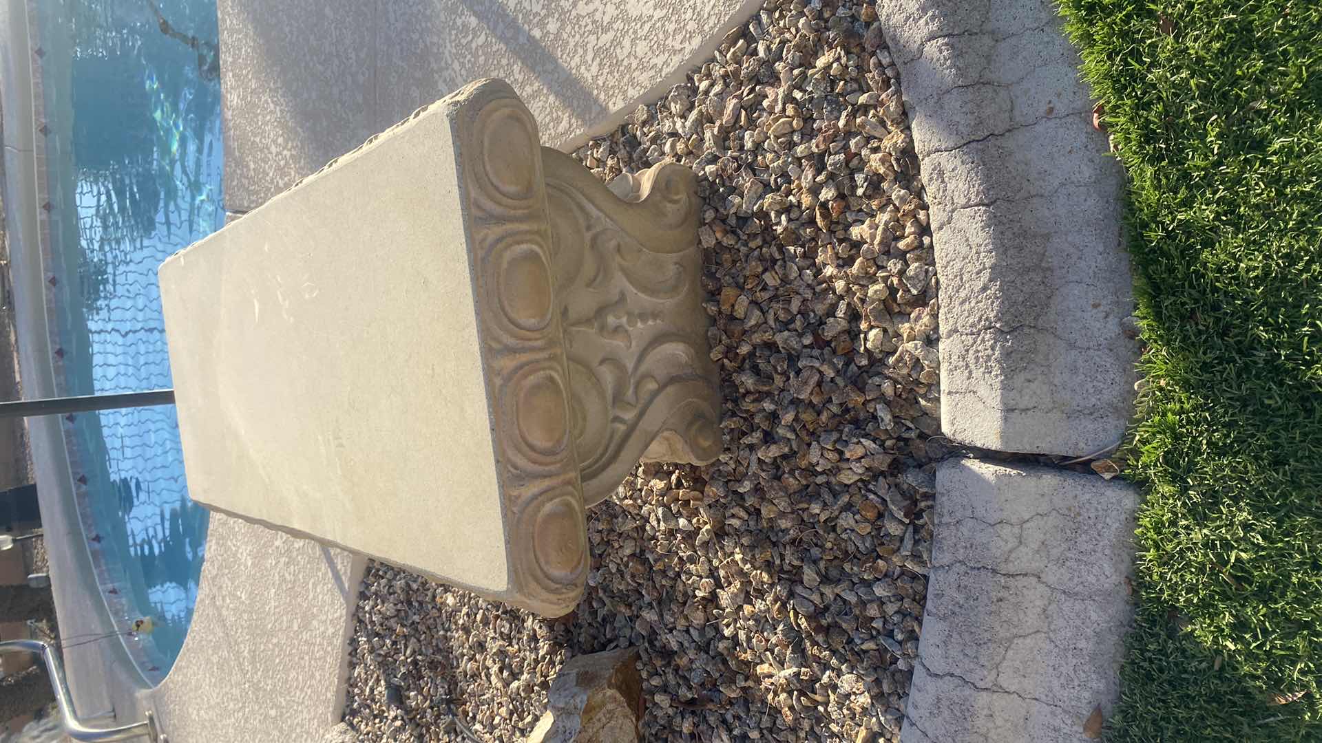 Photo 1 of CONCRETE BENCH SANDSTONE COLOR 40“ x 15“ H 15” (3 available each sold separately)