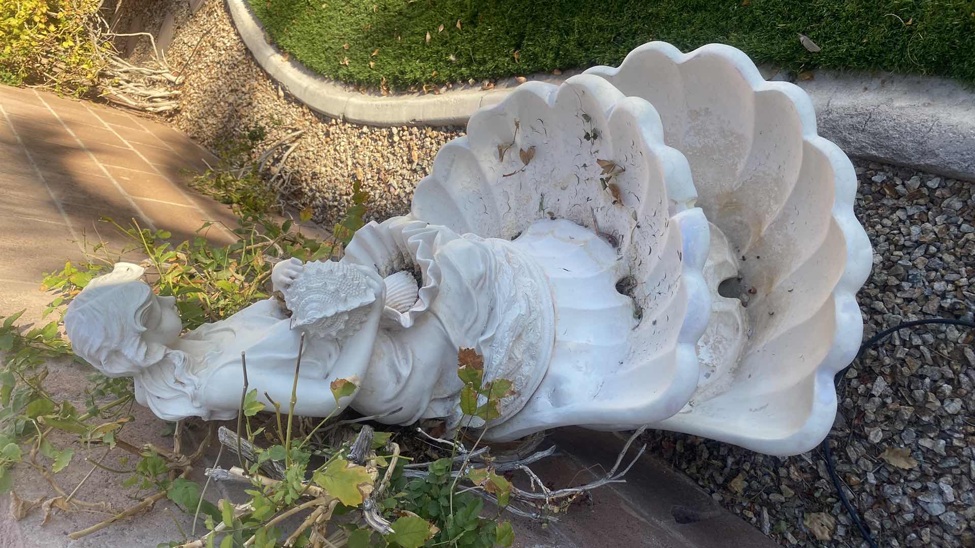 Photo 1 of RESIN & PLASTER FOUNTAIN 27” x 38”