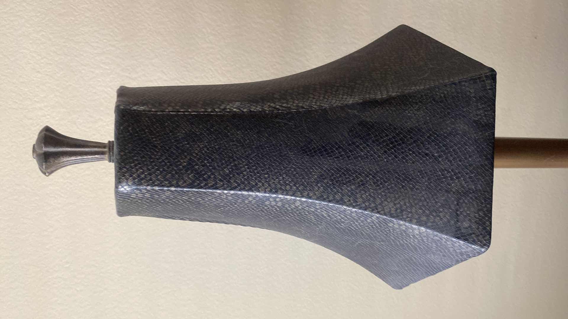 Photo 1 of TABLE LAMP SHADE W/FAUX SNAKE PRINT H37”