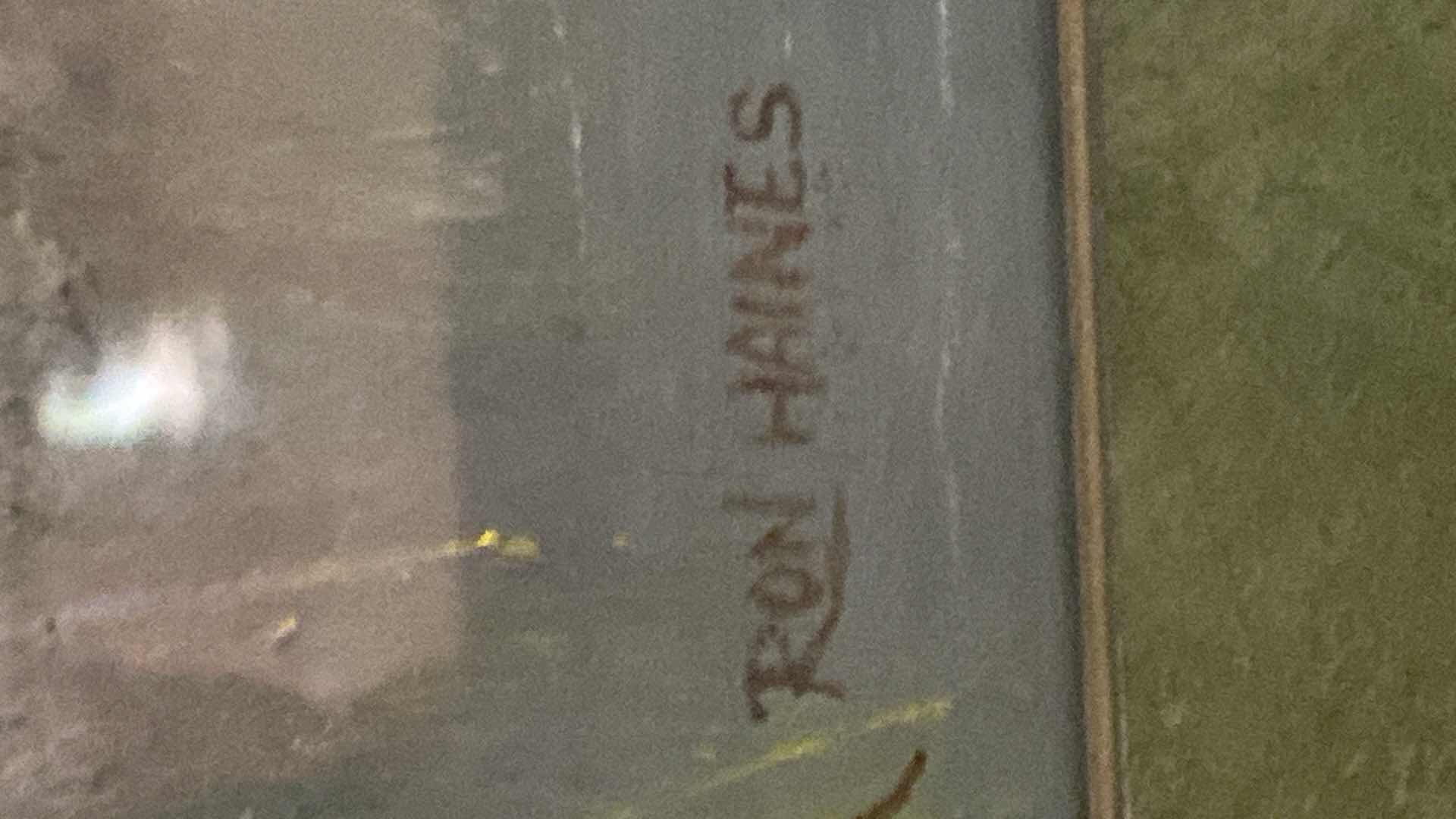 Photo 1 of ORNATE FRAMED WINTER SCENE PAINTING ON CANVAS WITH GLASS SIGNED ARTWORK 23 1/2” x 27 1/2”