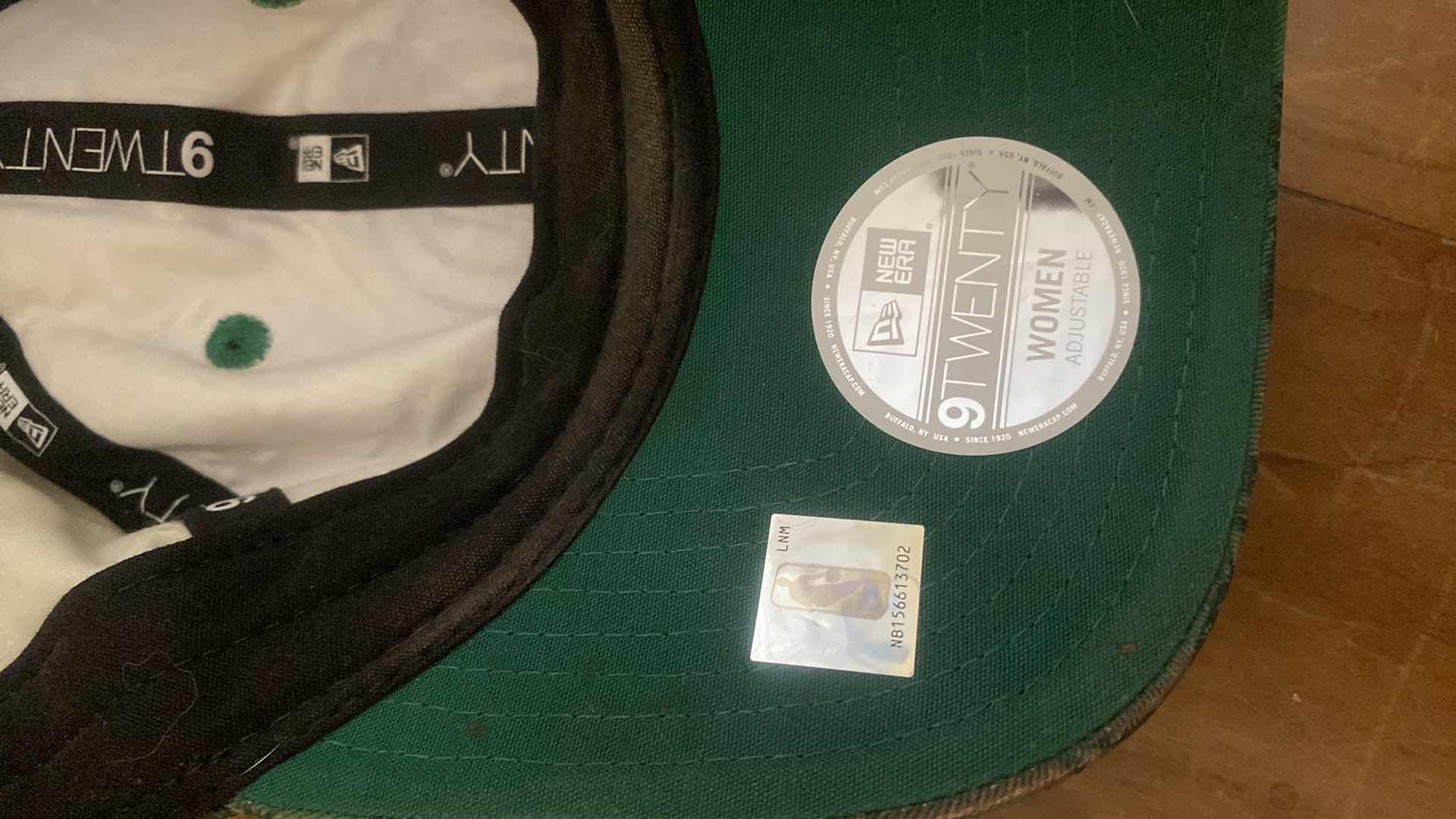 Photo 1 of WOMENS ADJUSTABLE OFFICIAL NBA BOSTON CELTICS BASKETBALL CAP