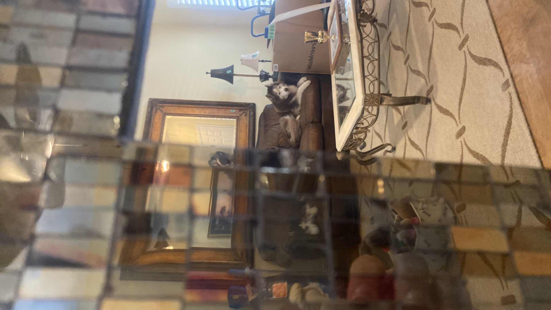 Photo 1 of GLASS MOSAIC FRAMED MIRROR