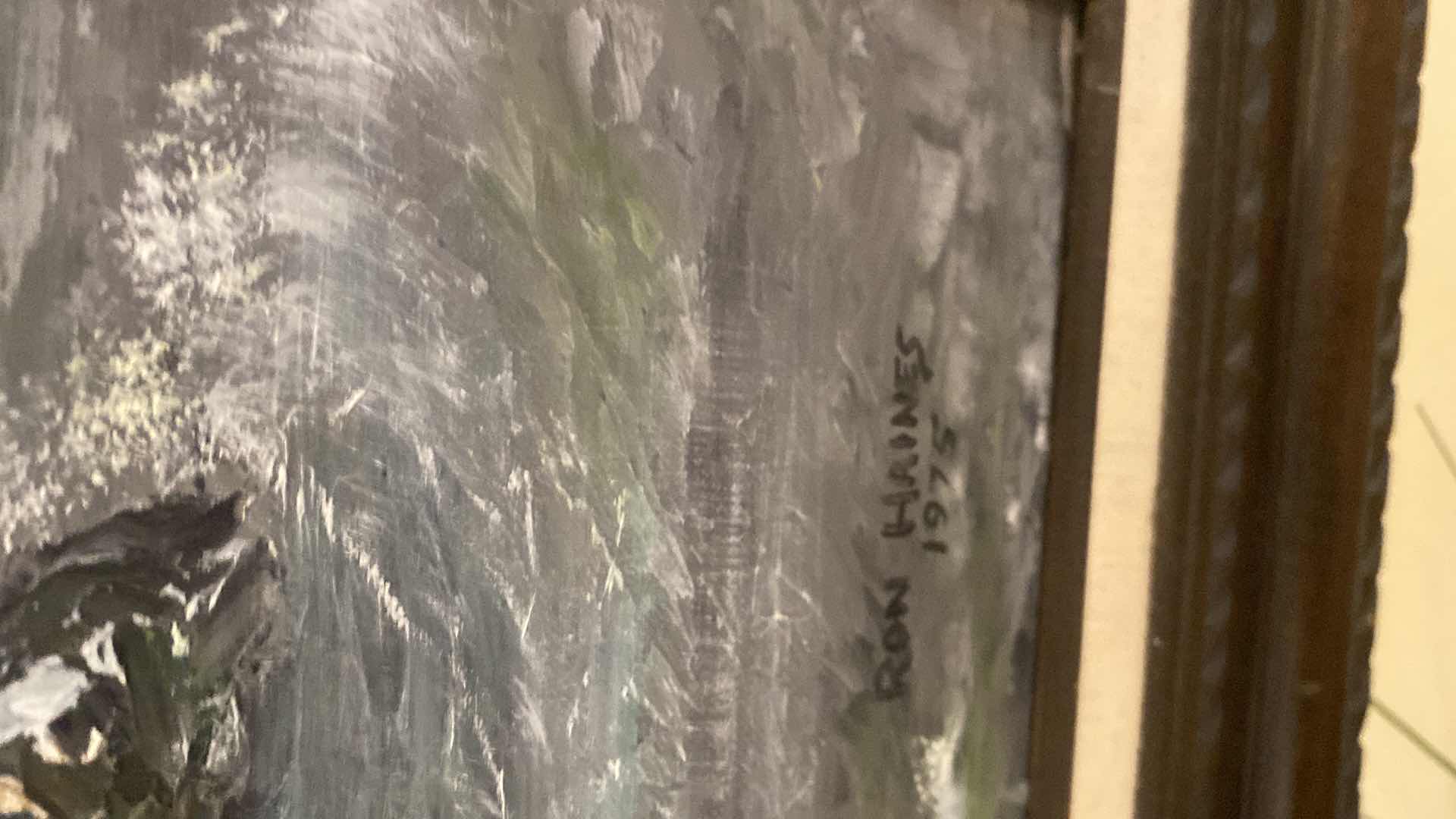 Photo 1 of FRAMED OIL ON CANVAS SEASCAPE SIGNED ARTWORK 32” x 44”