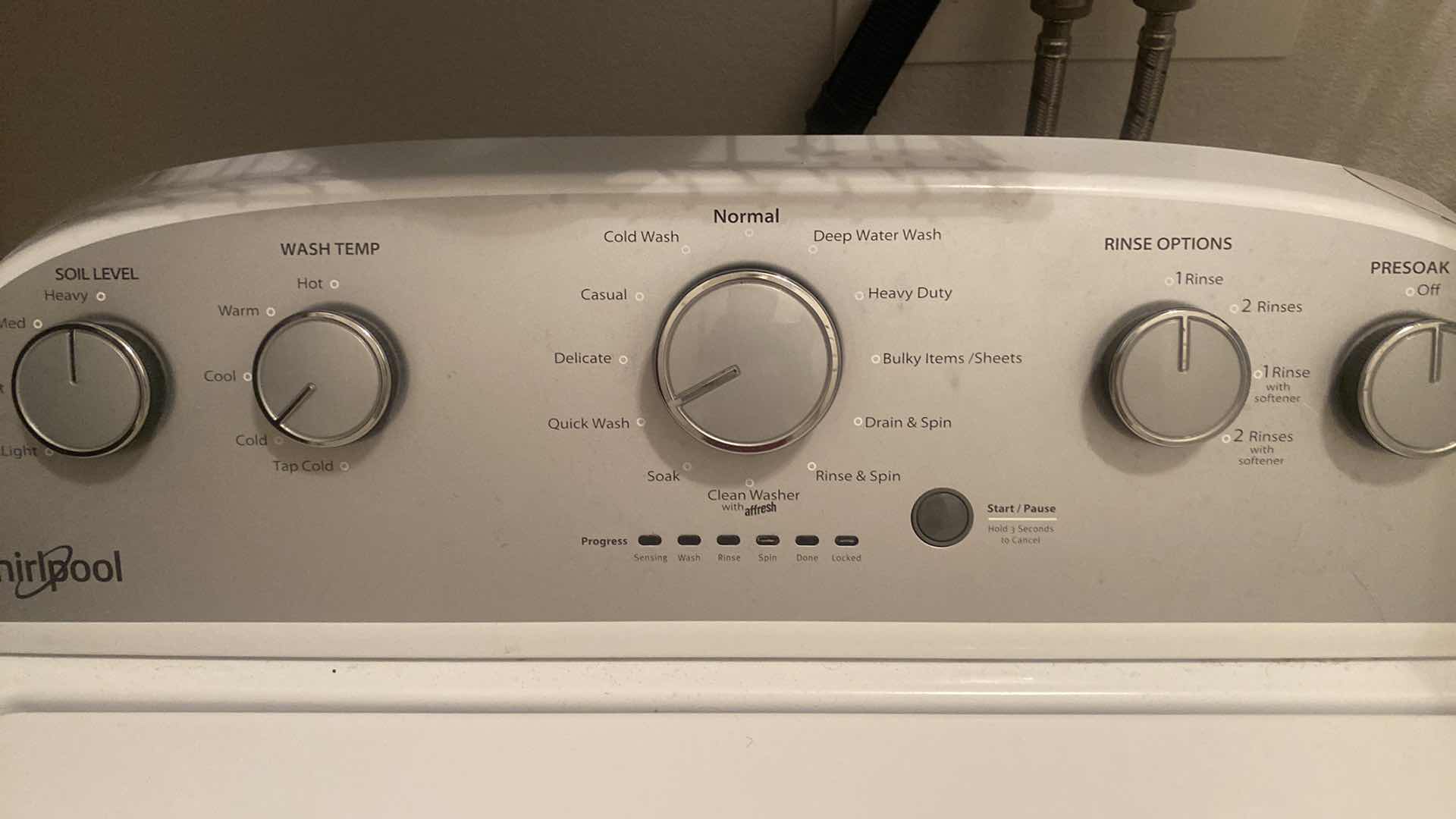 Photo 1 of WHIRLPOOL CLOTHES WASHER MODEL WTW50000DW2