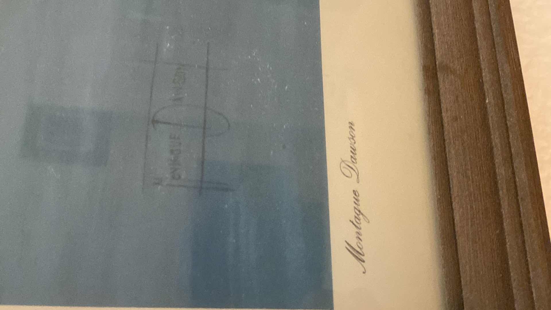 Photo 1 of VINTAGE FRAMED “NIGHT MISTS” PRINT ARTWORK 32 1/2” x 27 1/2”