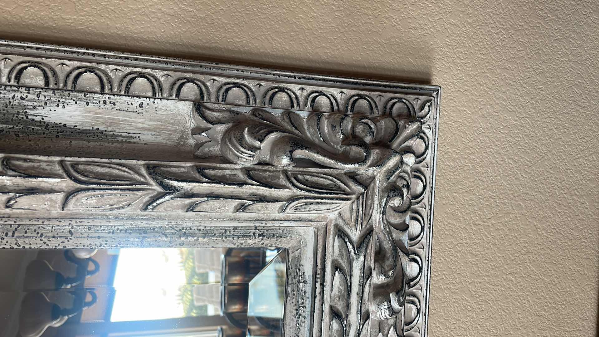 Photo 1 of FRAMED BEVELED WALL MIRROR 42”x52”