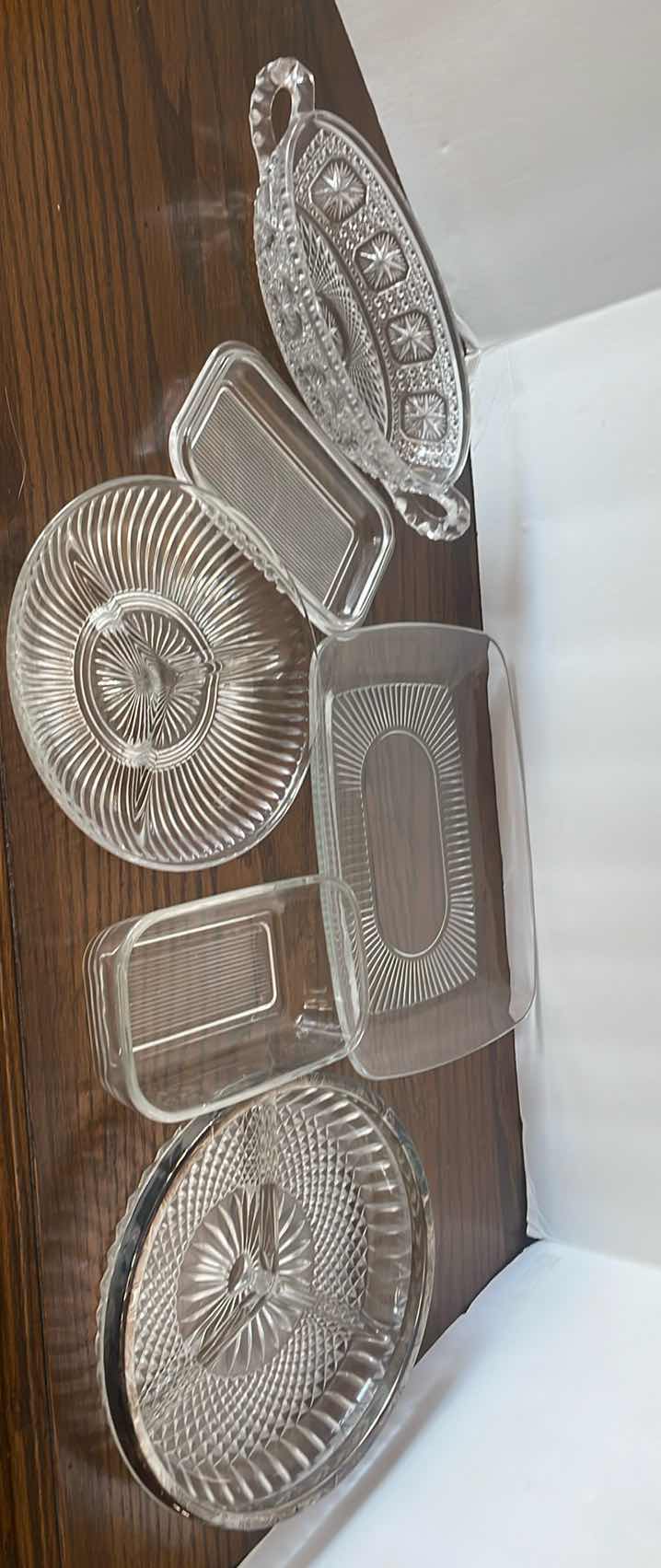 Photo 1 of GLASS SERVING DISHES 10”