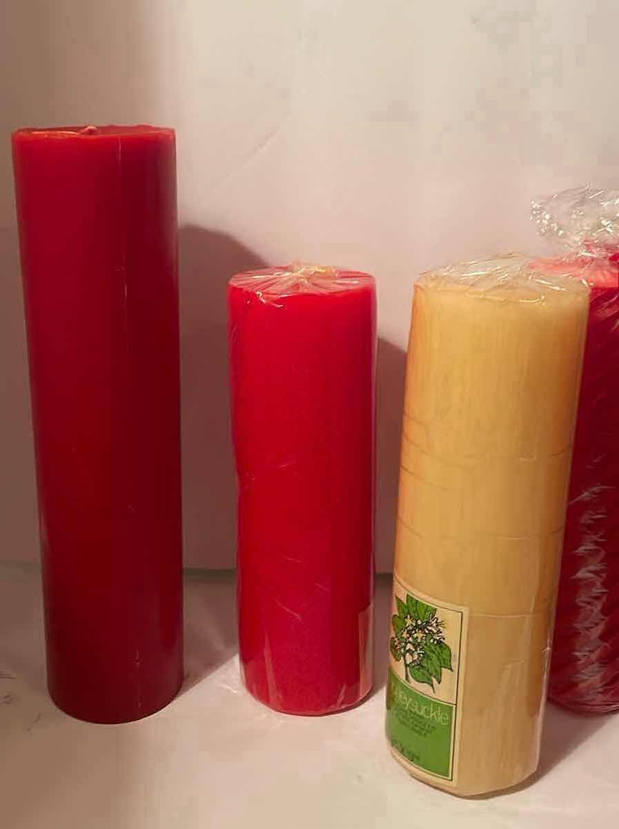 Photo 1 of CHRISTMAS SCENTS TALL PILLAR CANDLES 12”
