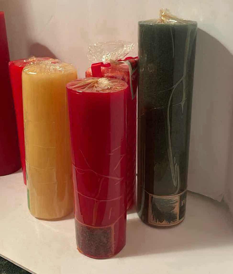 Photo 1 of CHRISTMAS SCENTS TALL PILLAR CANDLES 12”