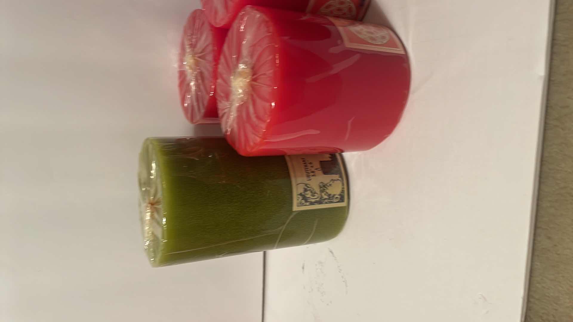 Photo 1 of CHRISTMAS SCENTED PILLAR CANDLES  6”