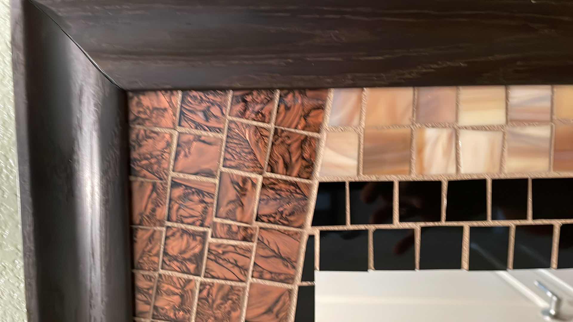 Photo 1 of FRAMED MOSIAC TILE MIRROR 26” x 26”