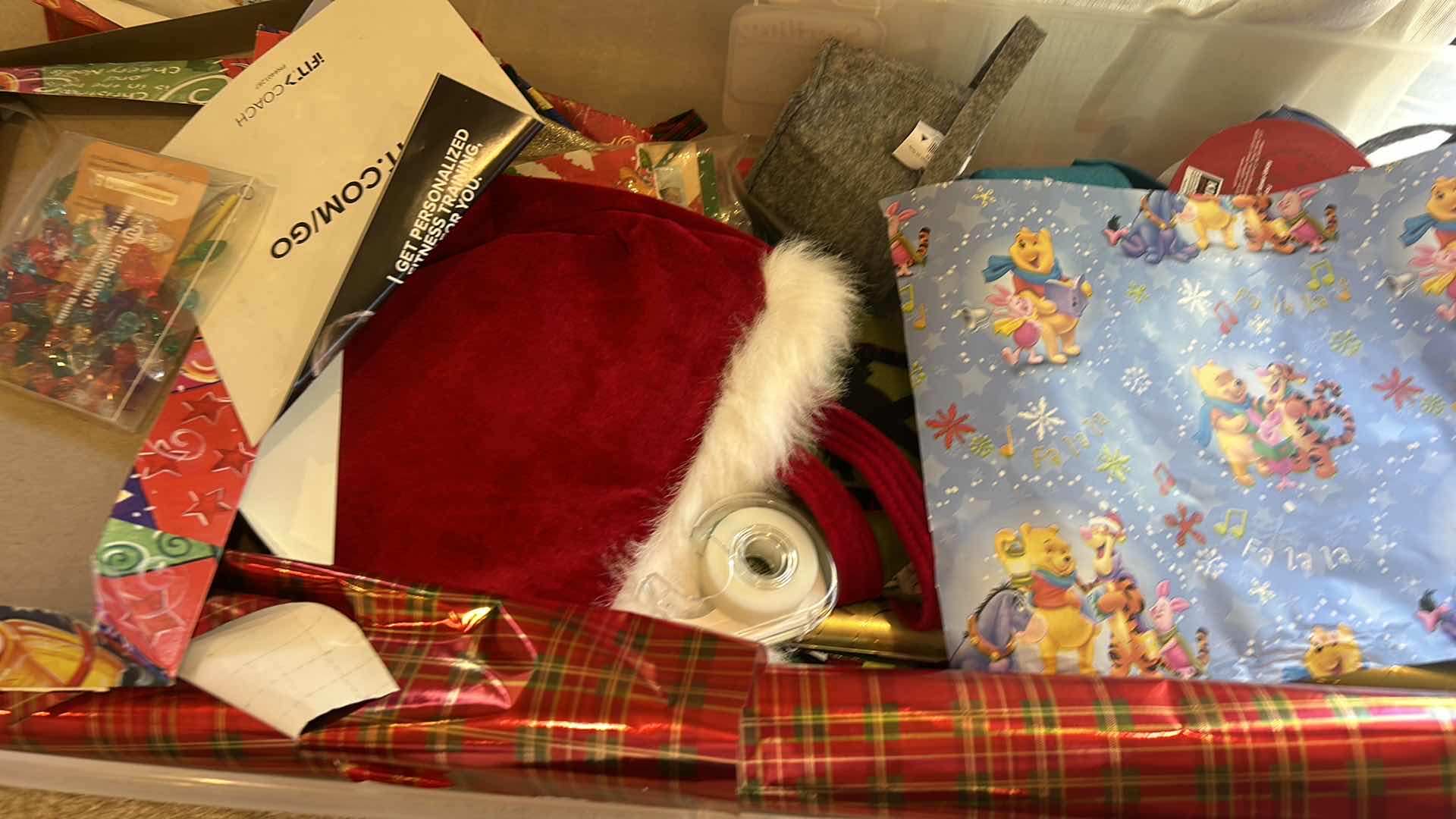 Photo 1 of 3.5’ TOTE WITH WRAPPING PAPER AND SUPPLIES.