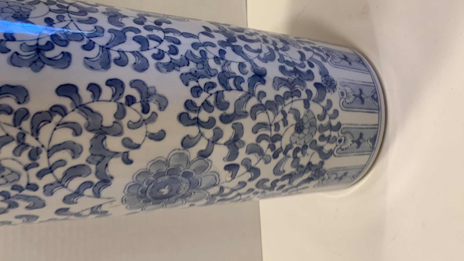 Photo 1 of ASIAN INSPIRED VASE 14.5” TALL