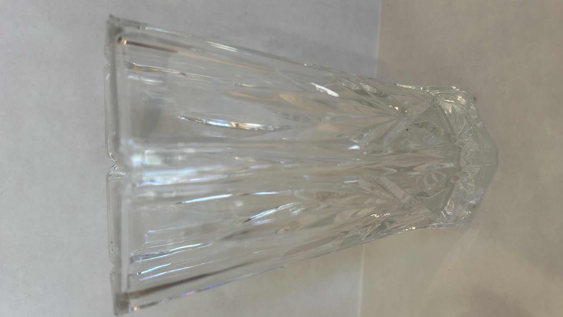 Photo 1 of 5 CRYSTAL VASES - TALLEST H8.5”