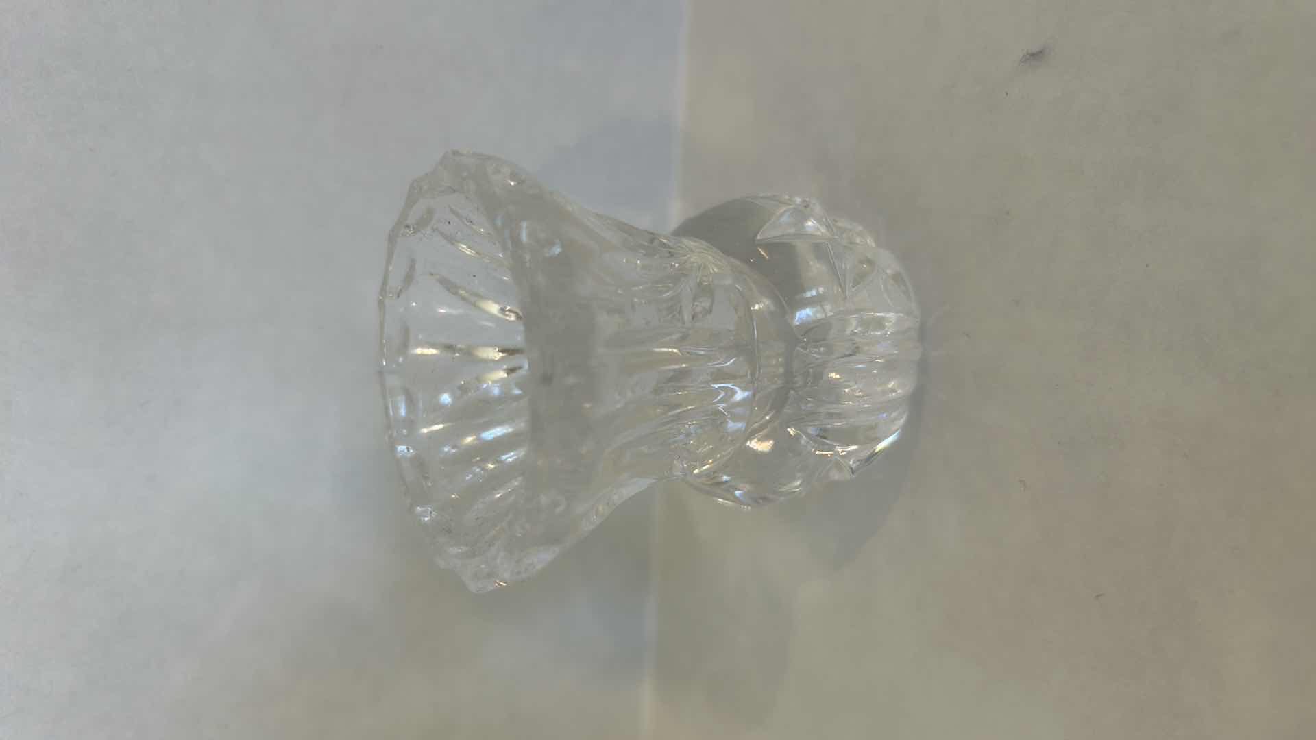 Photo 1 of 5 CRYSTAL VASES - TALLEST H8.5”