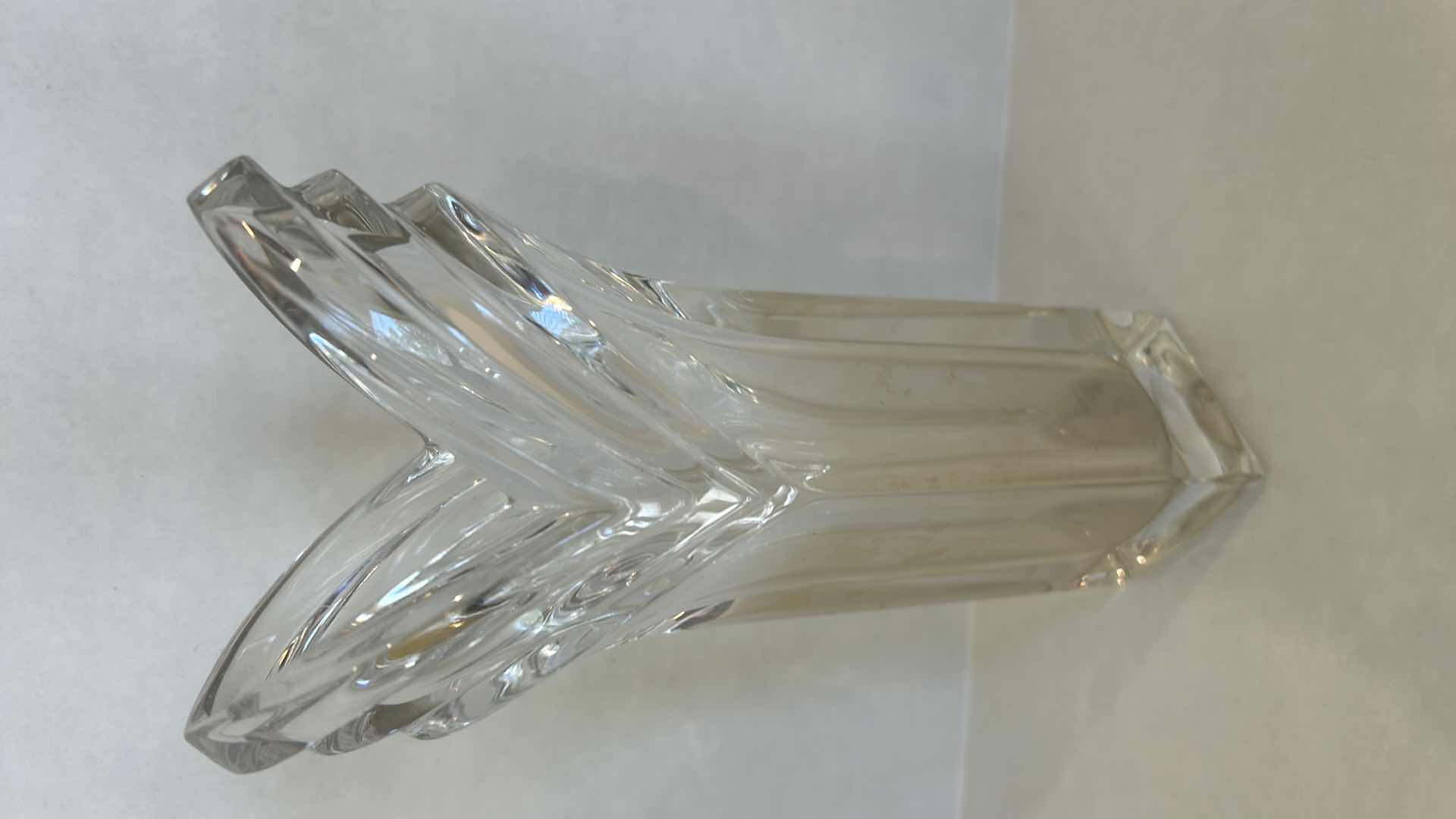 Photo 1 of 5 CRYSTAL VASES - TALLEST H8.5”