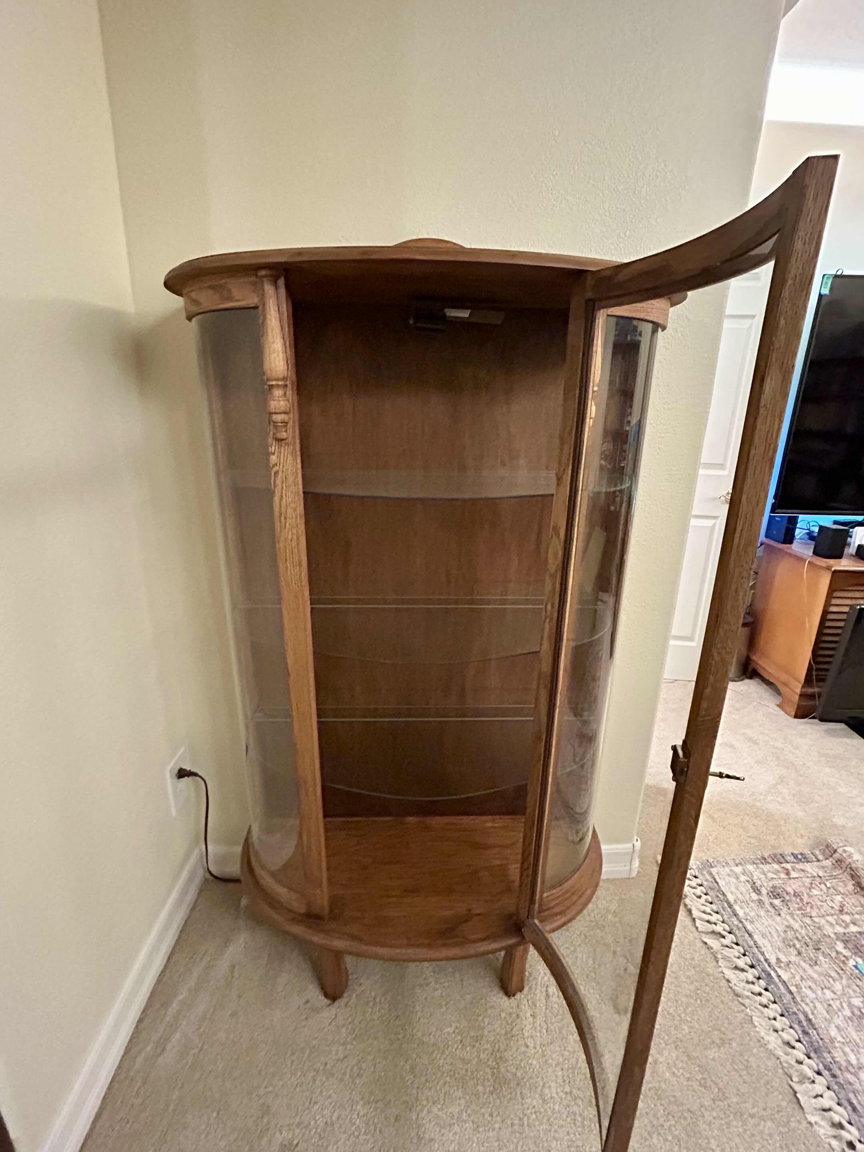 Photo 1 of AMISH STYLE CURIO CABINET 34”X 15” H 60”