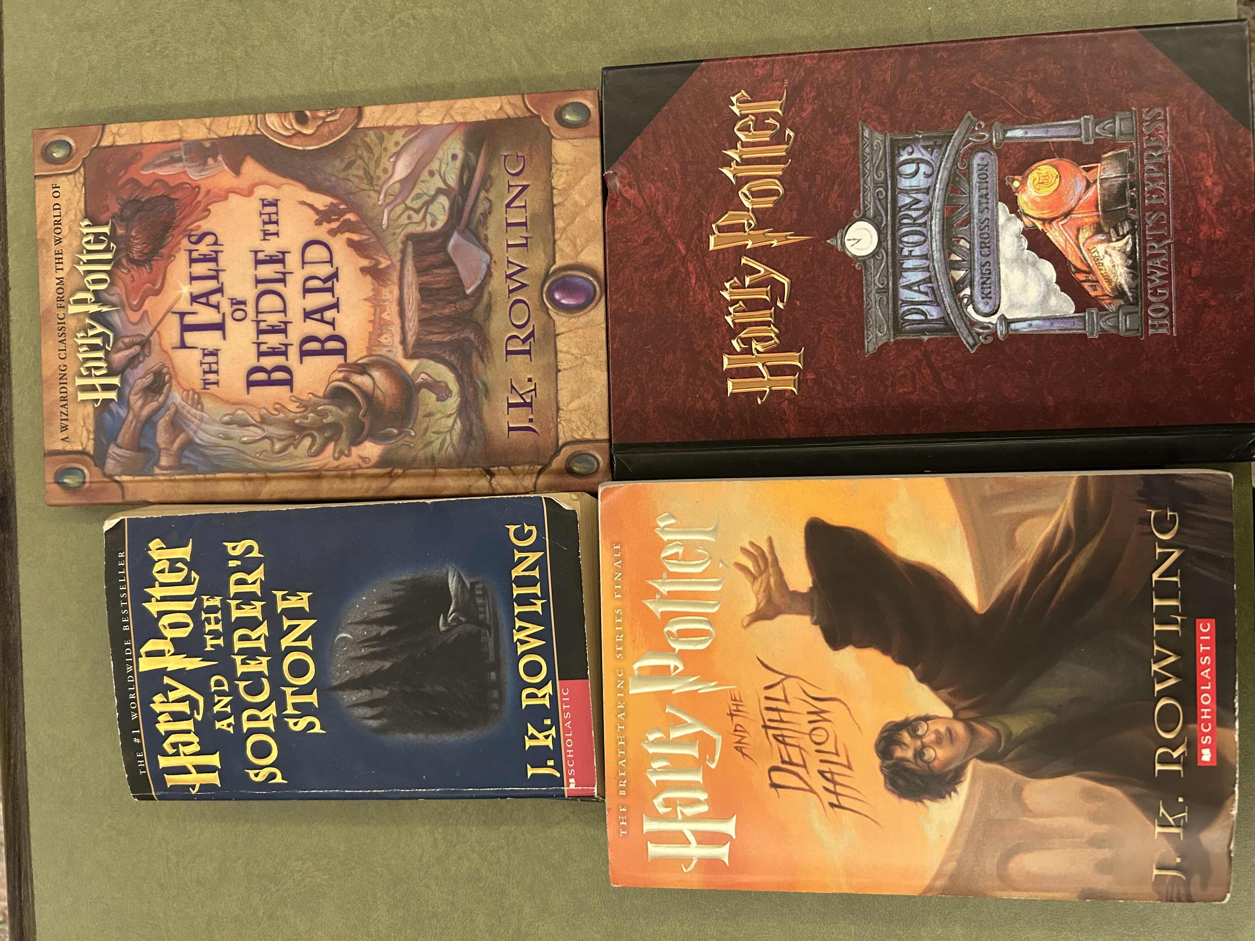 Photo 1 of 4 - HARRY POTTER BOOKS 2 SOFT BOUND, 2 HARD BOUND