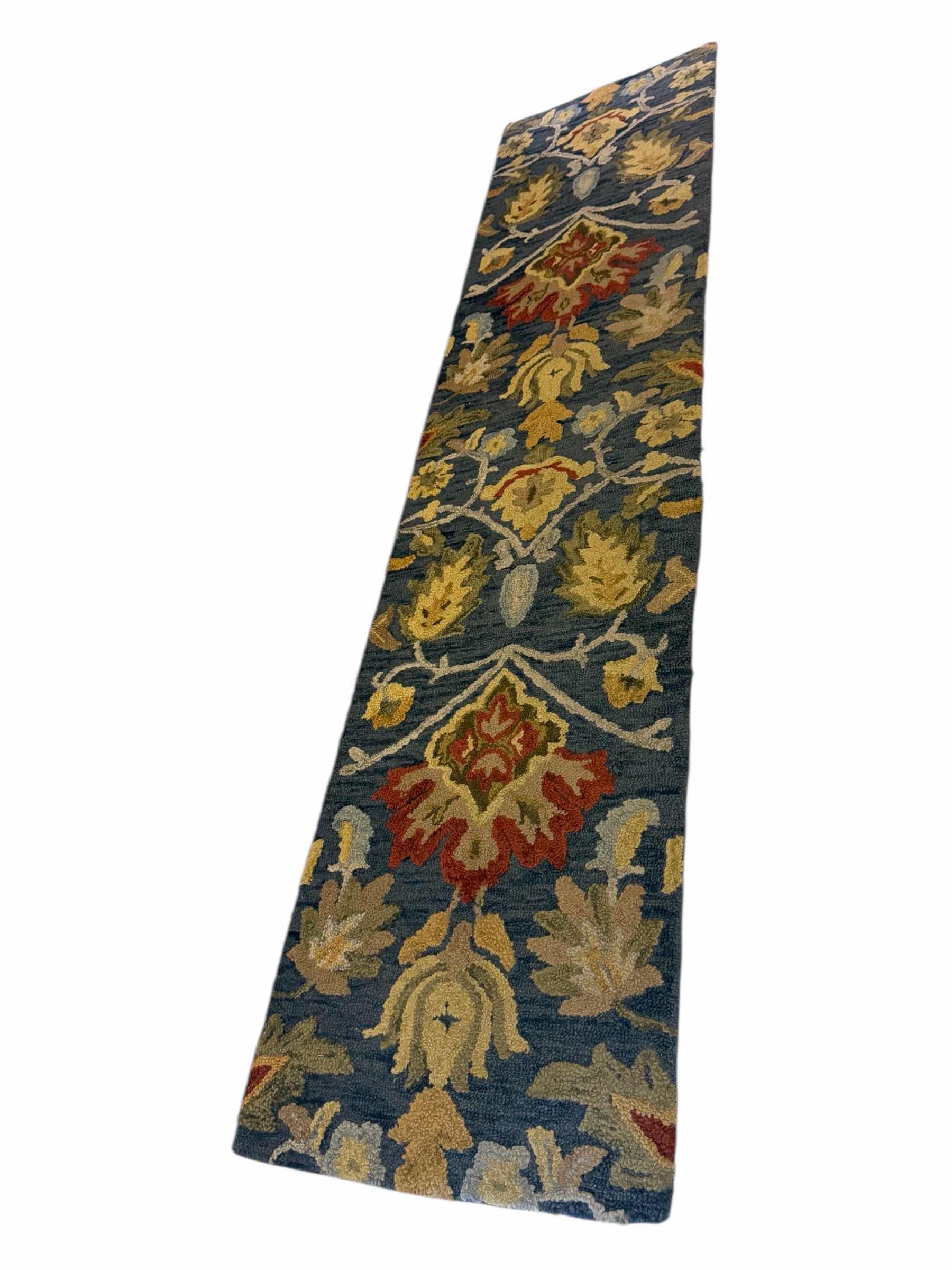 Photo 1 of SAFAVIEH HERITAGE BLOSSOM NAVY MULTI COLOR RUG RUNNER 2’3” x 10”