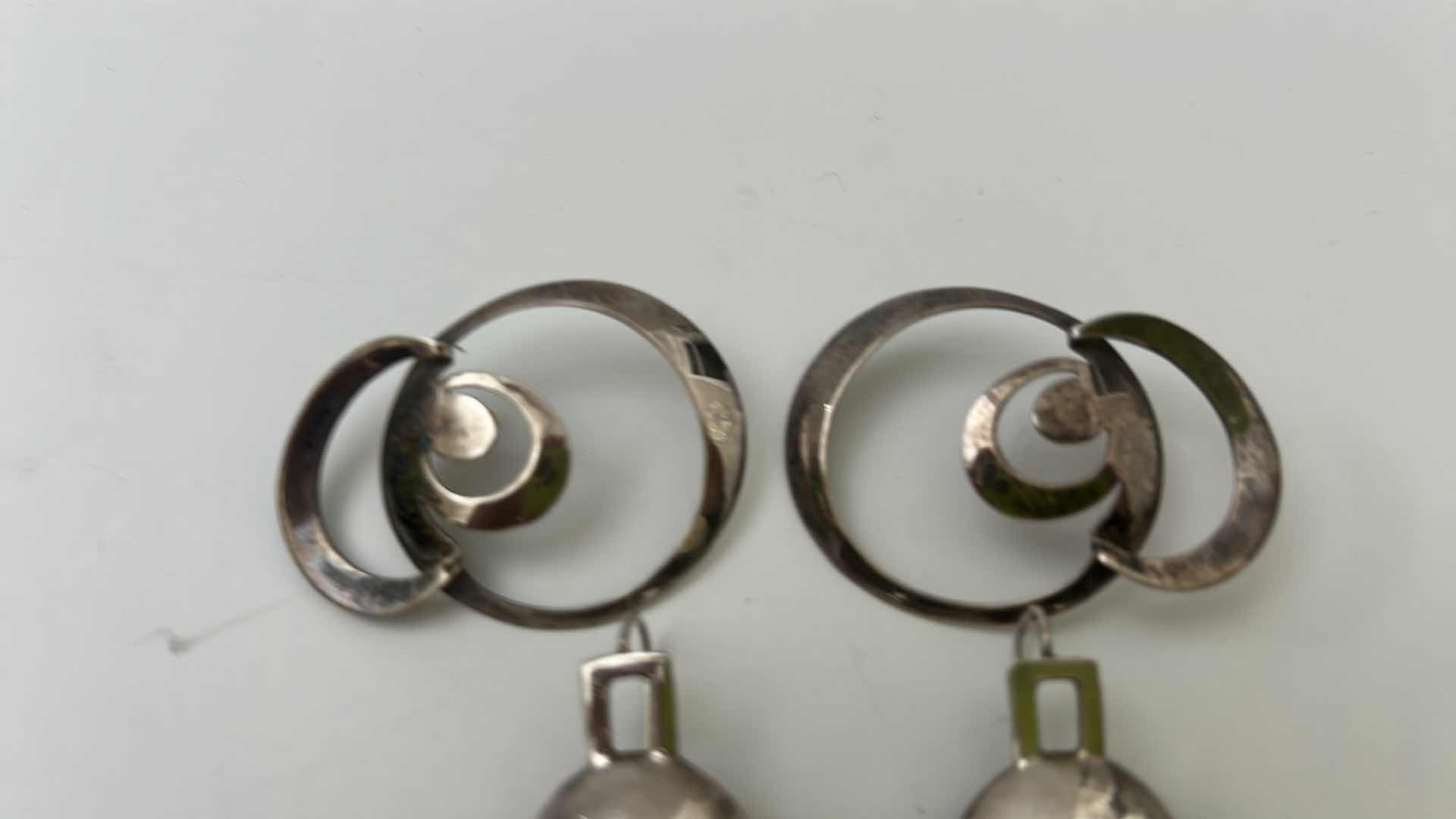 Photo 1 of FINE JEWELRY-  4 PAIRS STERLING SILVER .925 PIERCED EARRINGS