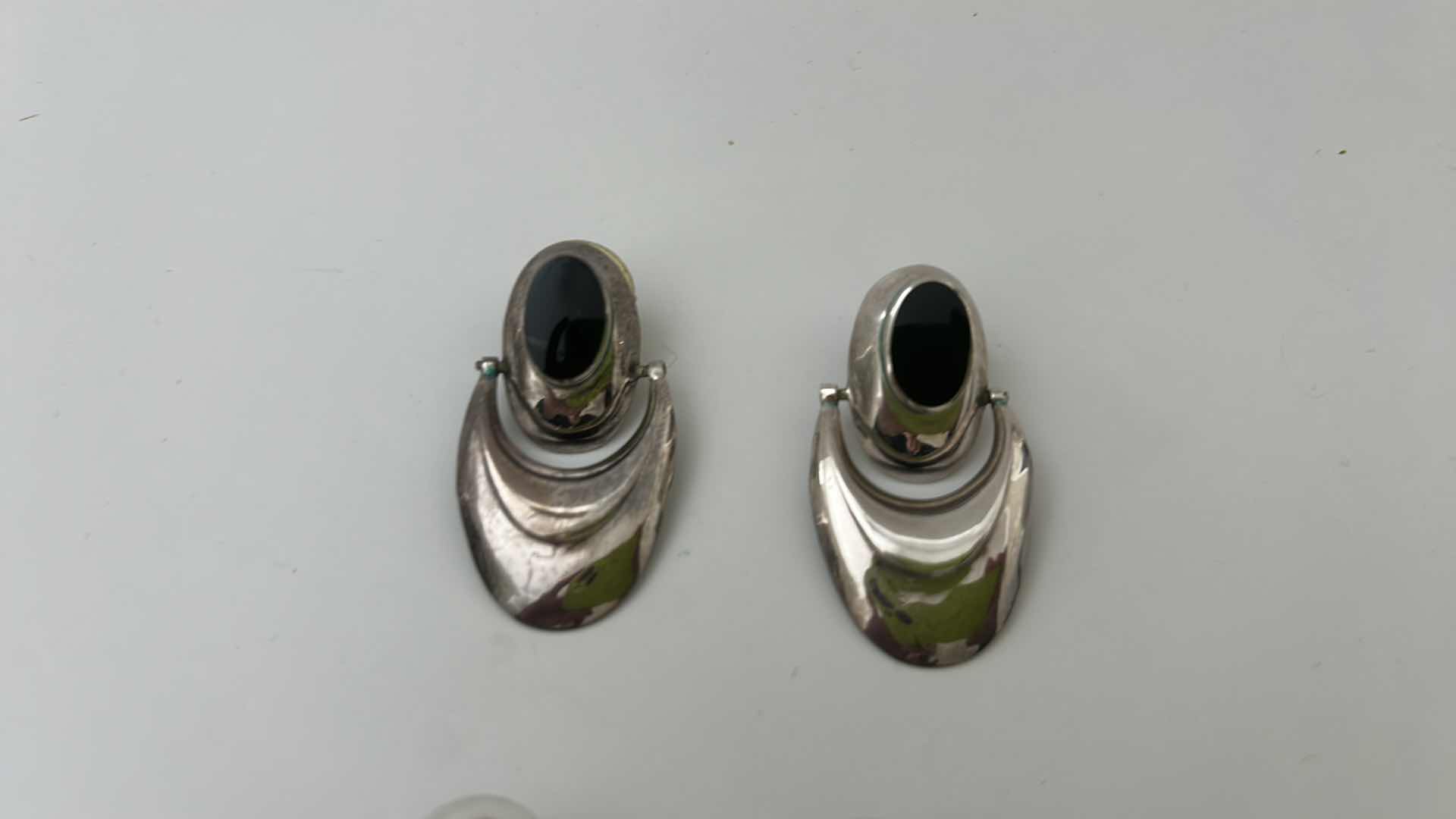 Photo 2 of FINE JEWELRY- 4 PAIRS STERLING SILVER .925 PIERCED EARRINGS