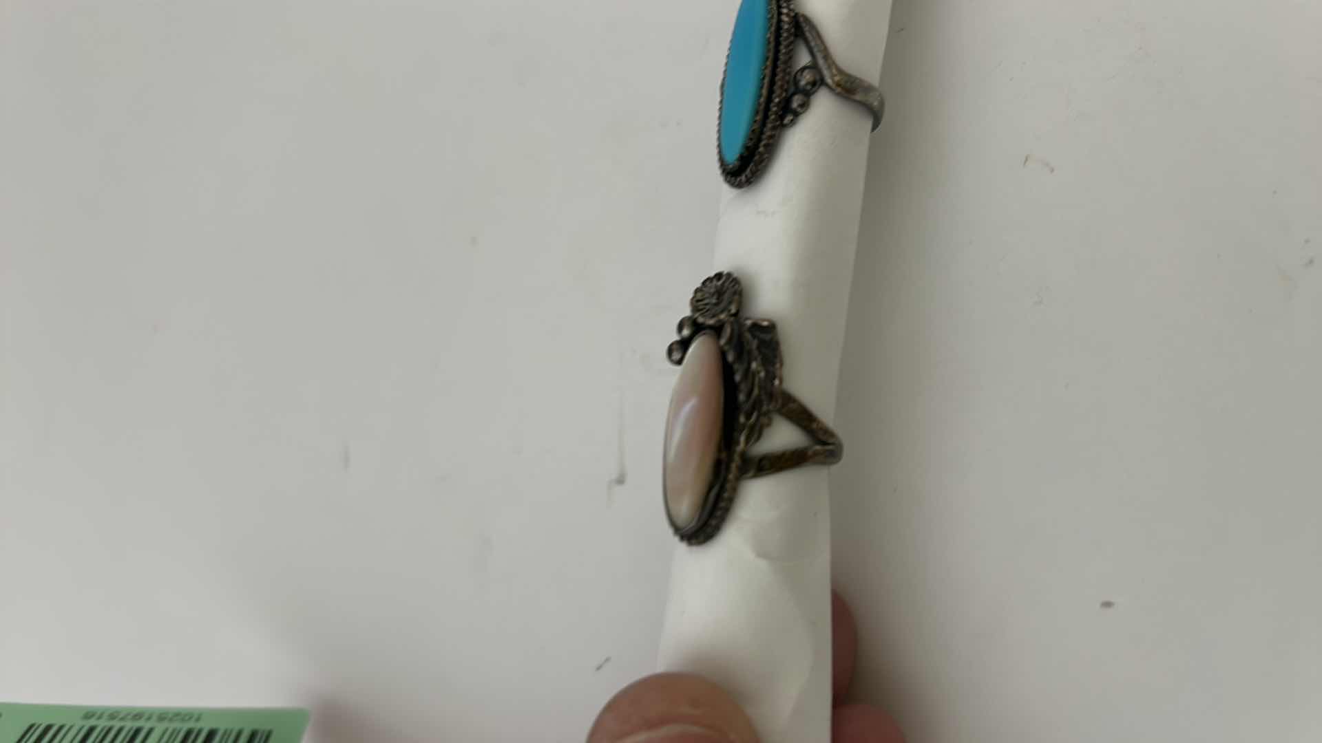 Photo 1 of FINE JEWELRY- JEWELRY- 3 PAIRS STERLING SILVER .925 RINGS