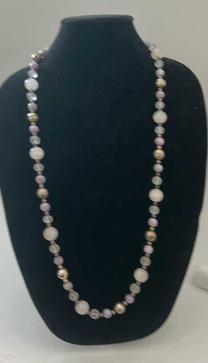 Photo 1 of FINE JEWELRY- .925 STERLING SILVER BEADED NECKLACE