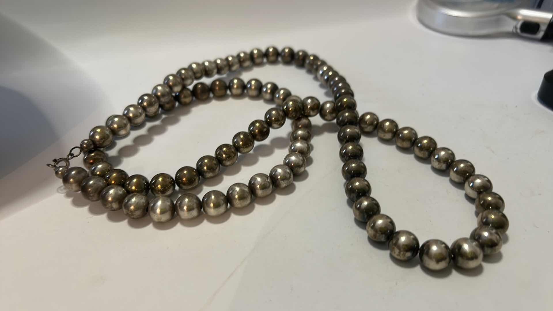 Photo 1 of FINE JEWELRY- 3 STERLING LONG BEADED NECKLACES