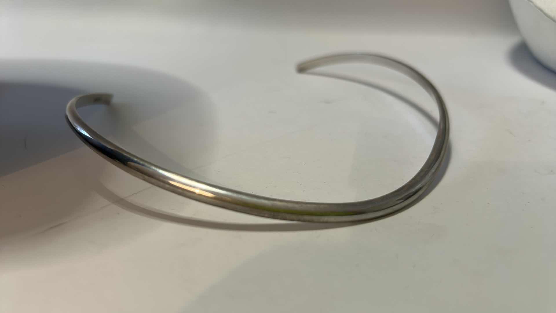 Photo 1 of FINE JEWELRY - .925 STERLING SILVER CHOKER NECKLACE