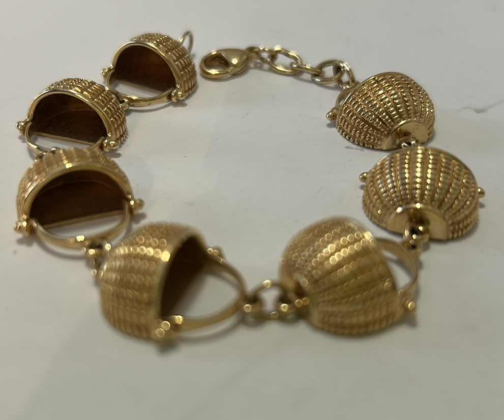 Photo 1 of FINE JEWELRY VINTAGE 12K GOLD BASKET BRACELET