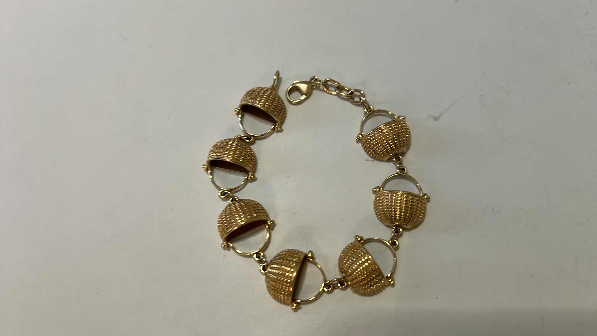 Photo 1 of FINE JEWELRY VINTAGE 12K GOLD BASKET BRACELET