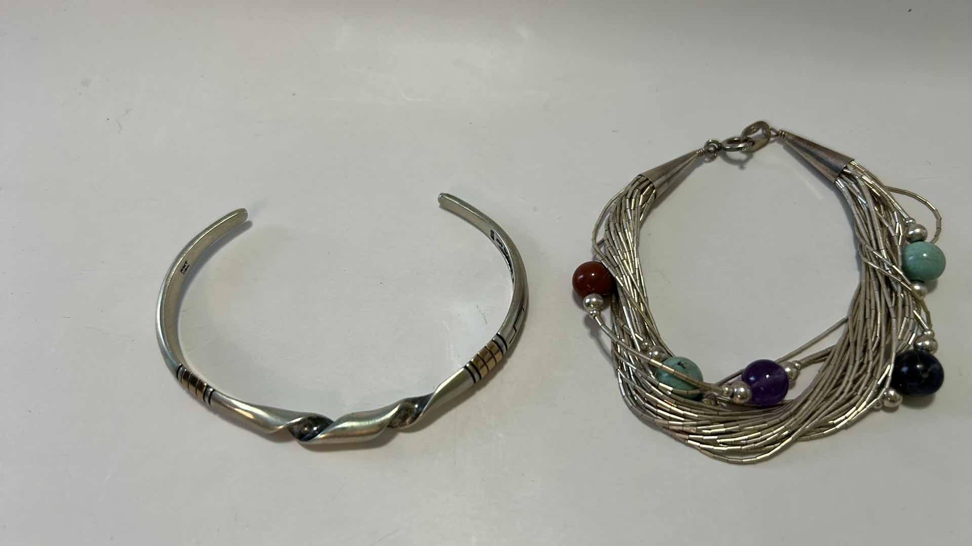 Photo 1 of FINE JEWELRY- 2- .925 STERLING SILVER BRACELETS