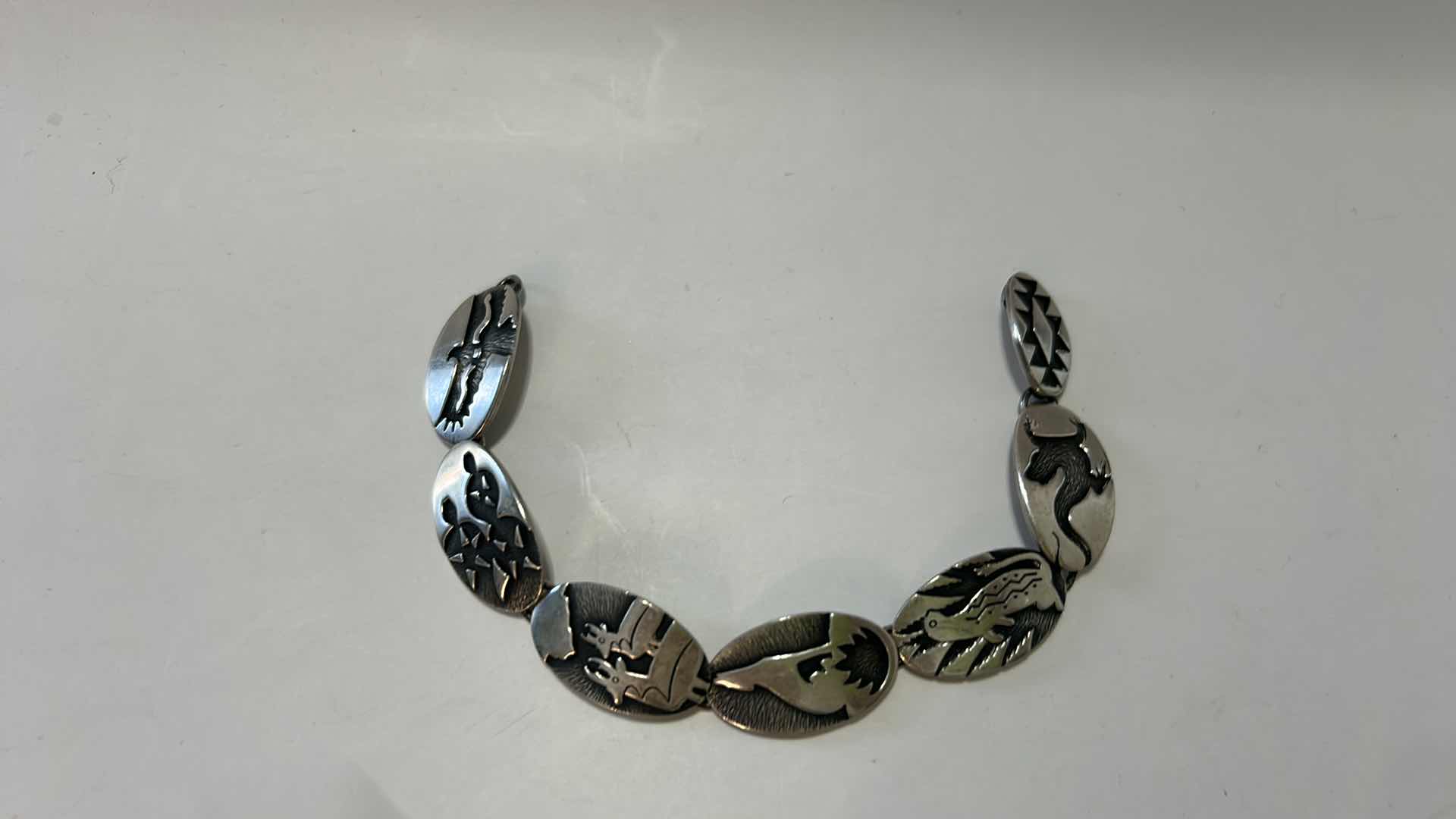 Photo 1 of FINE JEWELRY- 925 STERLING SILVER AMERICAN INDIAN BRACELET