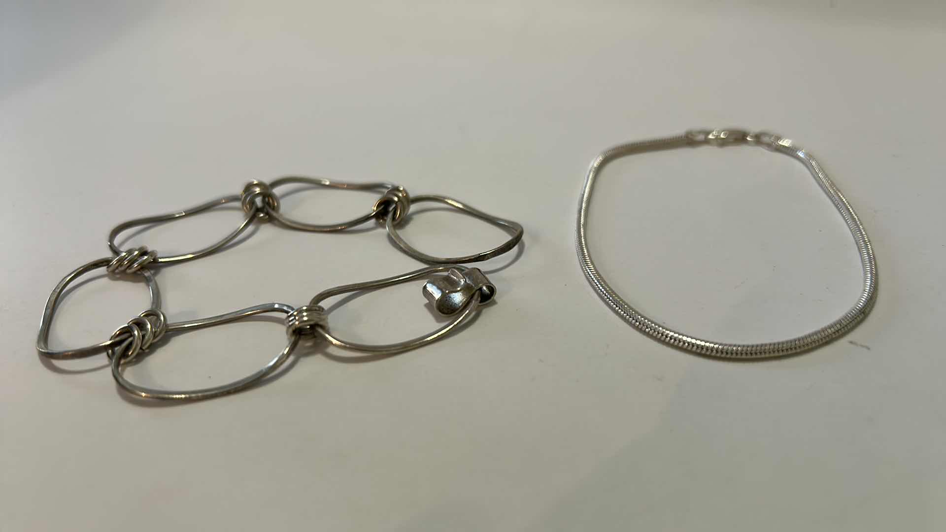 Photo 1 of FINE JEWELRY- 2- .925 STERLING SILVER BRACELETS